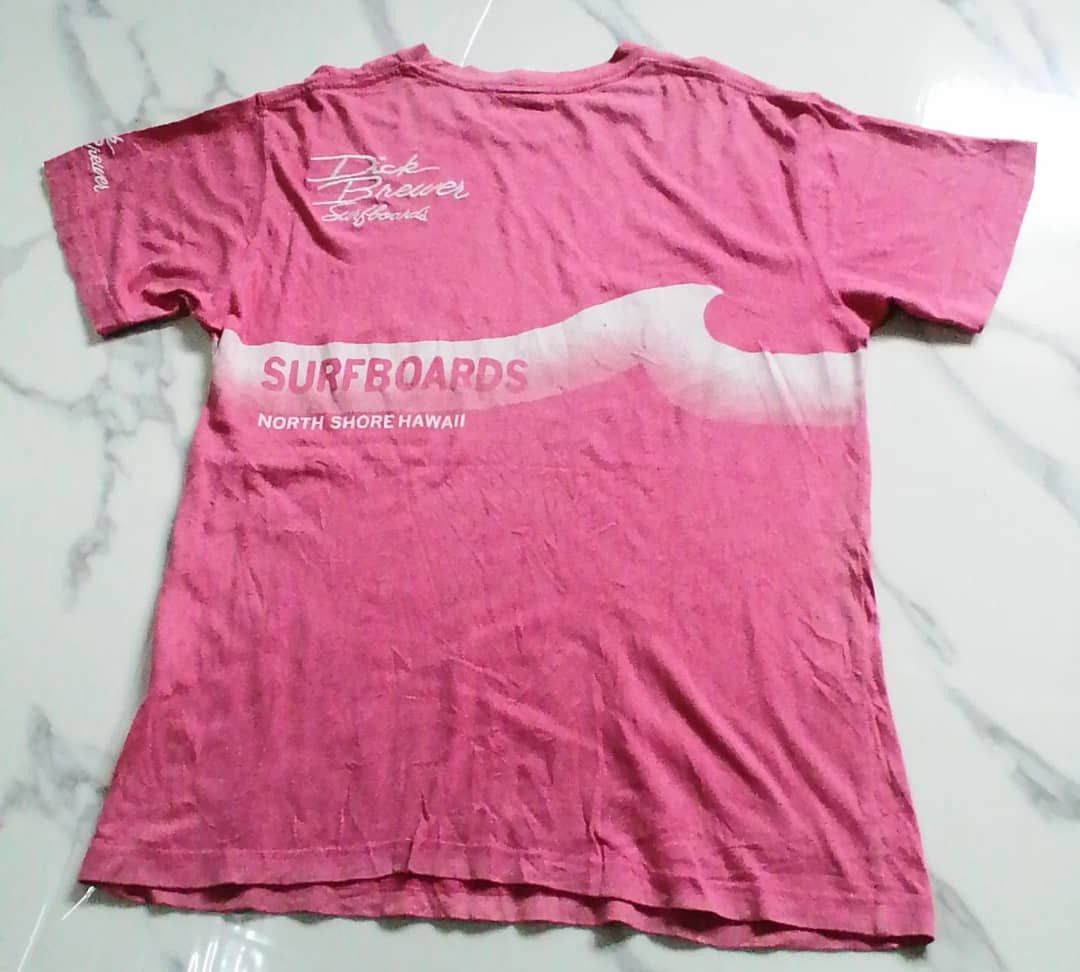 Vintage Vintage Dick Brewer Surfboards surf pink shirt Size US L / EU 52-54 / 3 - 1 Thumbnail