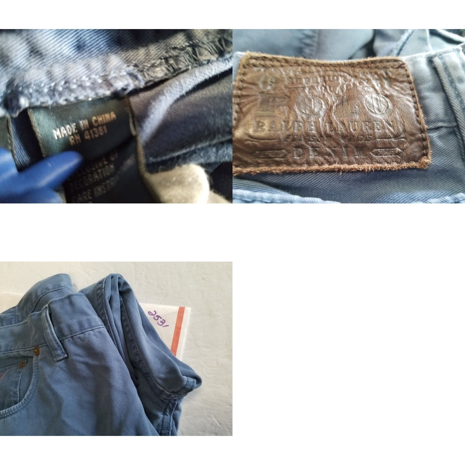 Polo Ralph Lauren VINTAGE Polo Ralph Lauren Jeans Mens 36x30 Blue Straight Leg Classic Fit Y2K Jeans Size US M / EU 48-50 / 2 - 8 Thumbnail
