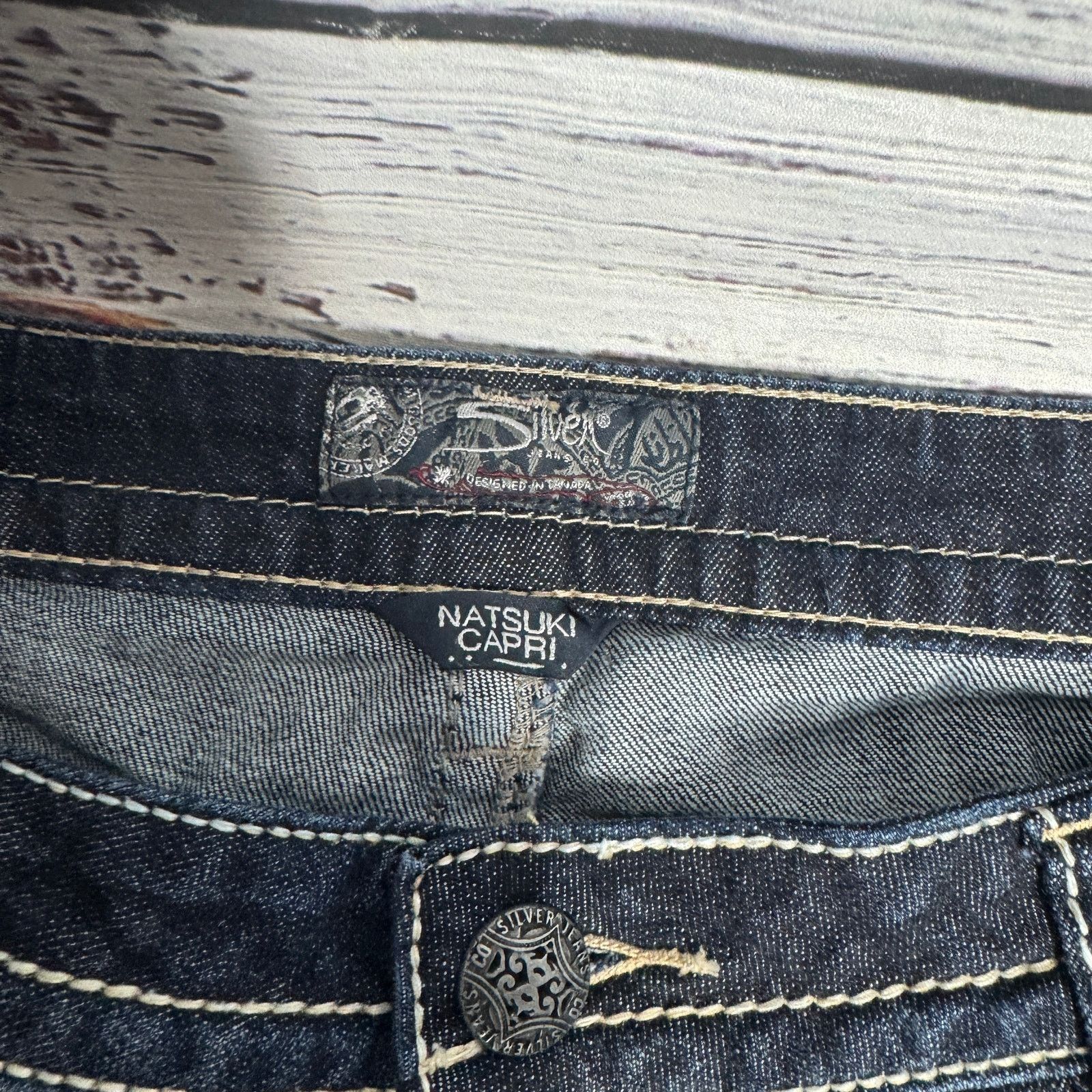 Silver Jeans Co. Silver Jeans Company Natsuki Capri Stitch Pocket 20 Size 42" / US 20 - 4 Thumbnail