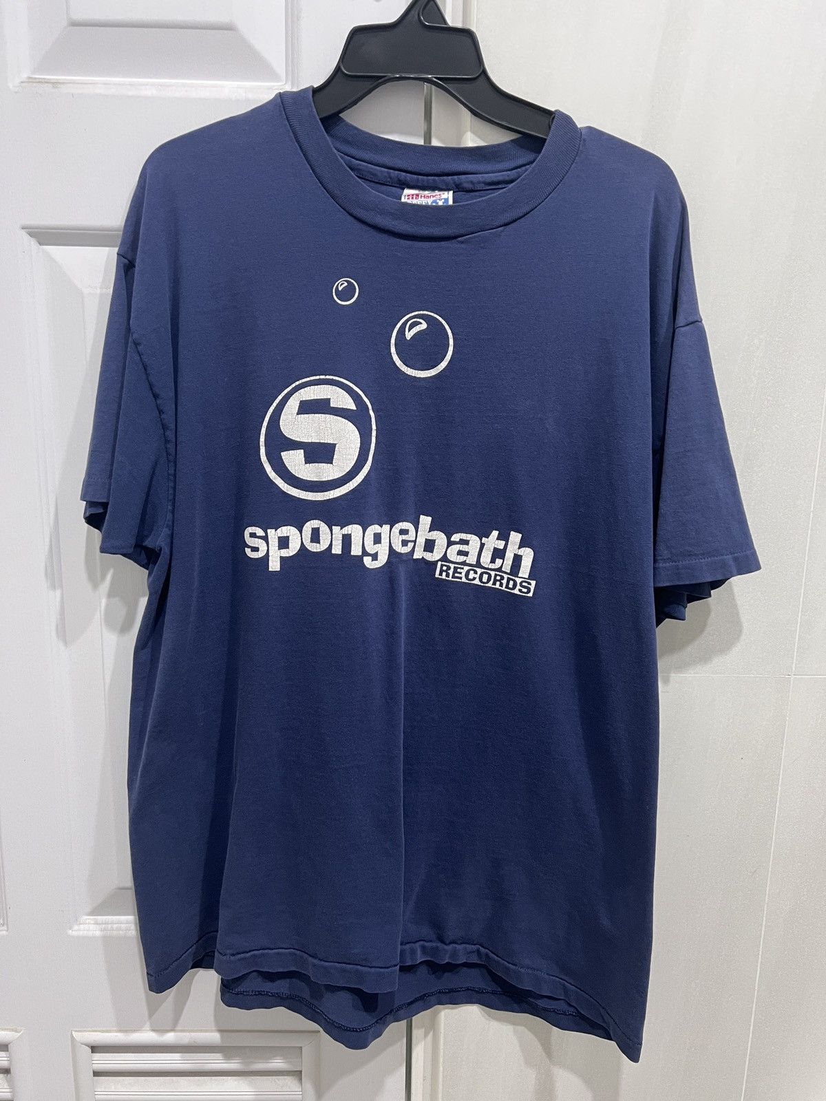 Band Tees Vintage 90s Spongebath Records Alternative rock EDM Hiphop Size US XL / EU 56 / 4 - 1 Thumbnail