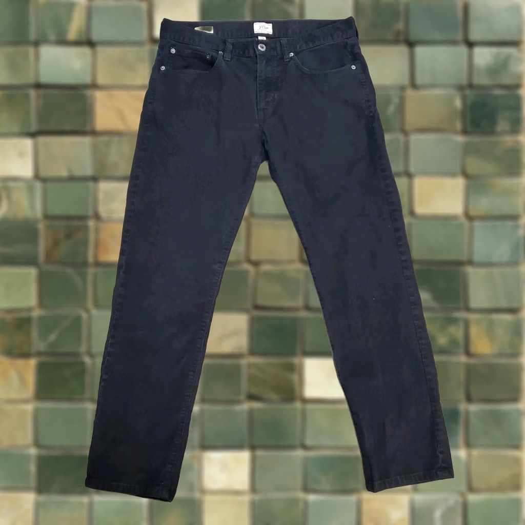 J.Crew J Crew 484 Pants Mens 30x28 Black Corduroy Slim Fit Cotton Stretch Casual G7128 Size US 30 / EU 46 - 1 Thumbnail