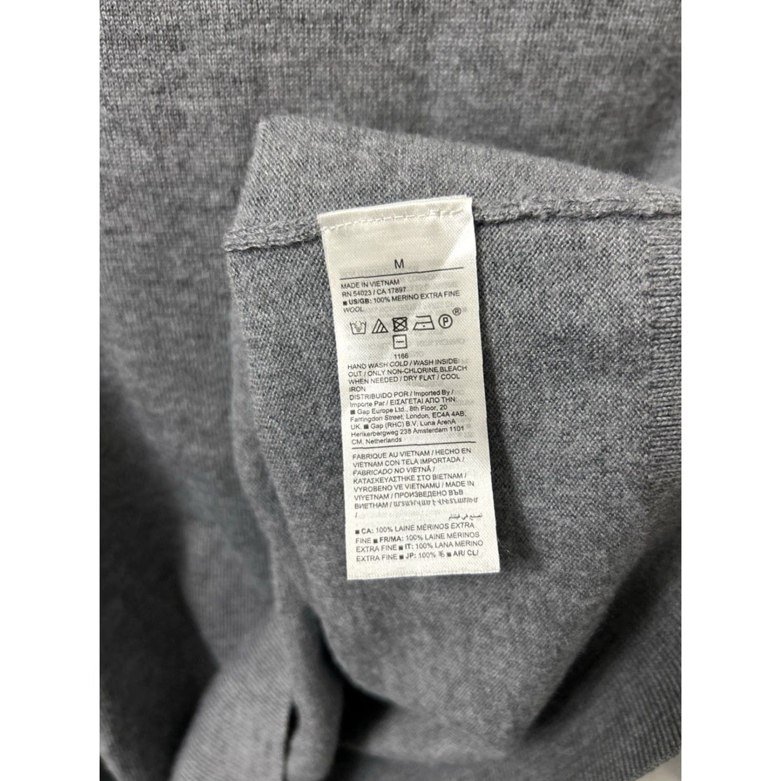 Banana Republic Banana Republic Sweater Mens M Gray 100% Merino Wool Crewneck Pullover L/S Size US M / EU 48-50 / 2 - 7 Thumbnail