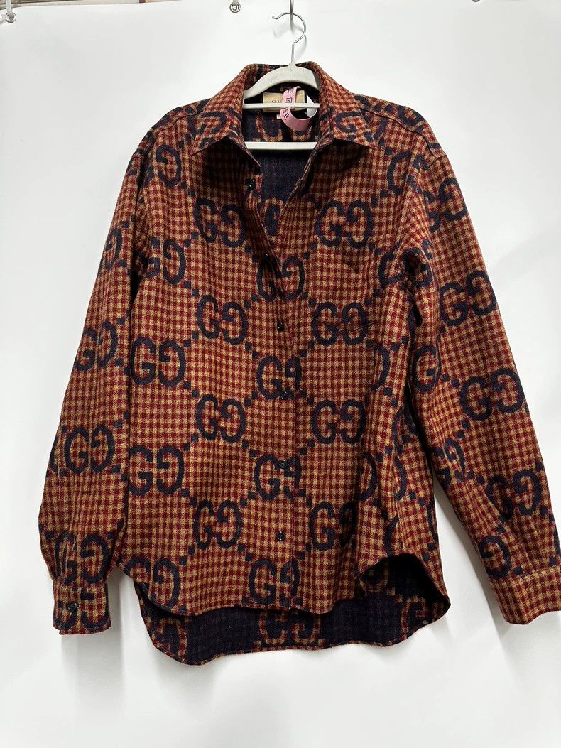 Gucci Gucci Full-print shirt jacket Size US M / EU 48-50 / 2 - 1 Thumbnail
