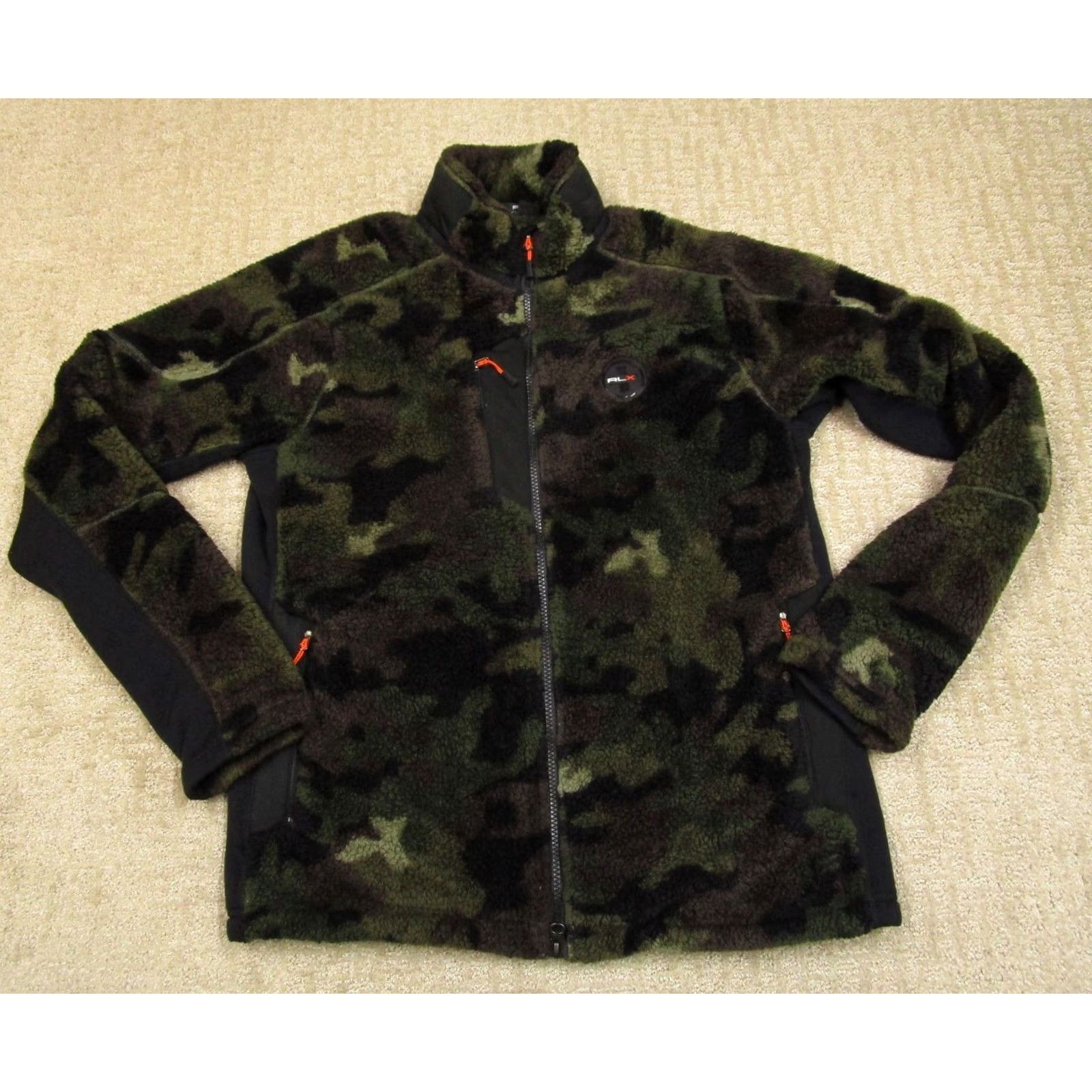 RLX Ralph Lauren RLX Ralph Lauren Jacket Men Large Green Camouflage Fleece Bomber Coat Outdoor Casual Size US L / EU 52-54 / 3 - 2 Thumbnail