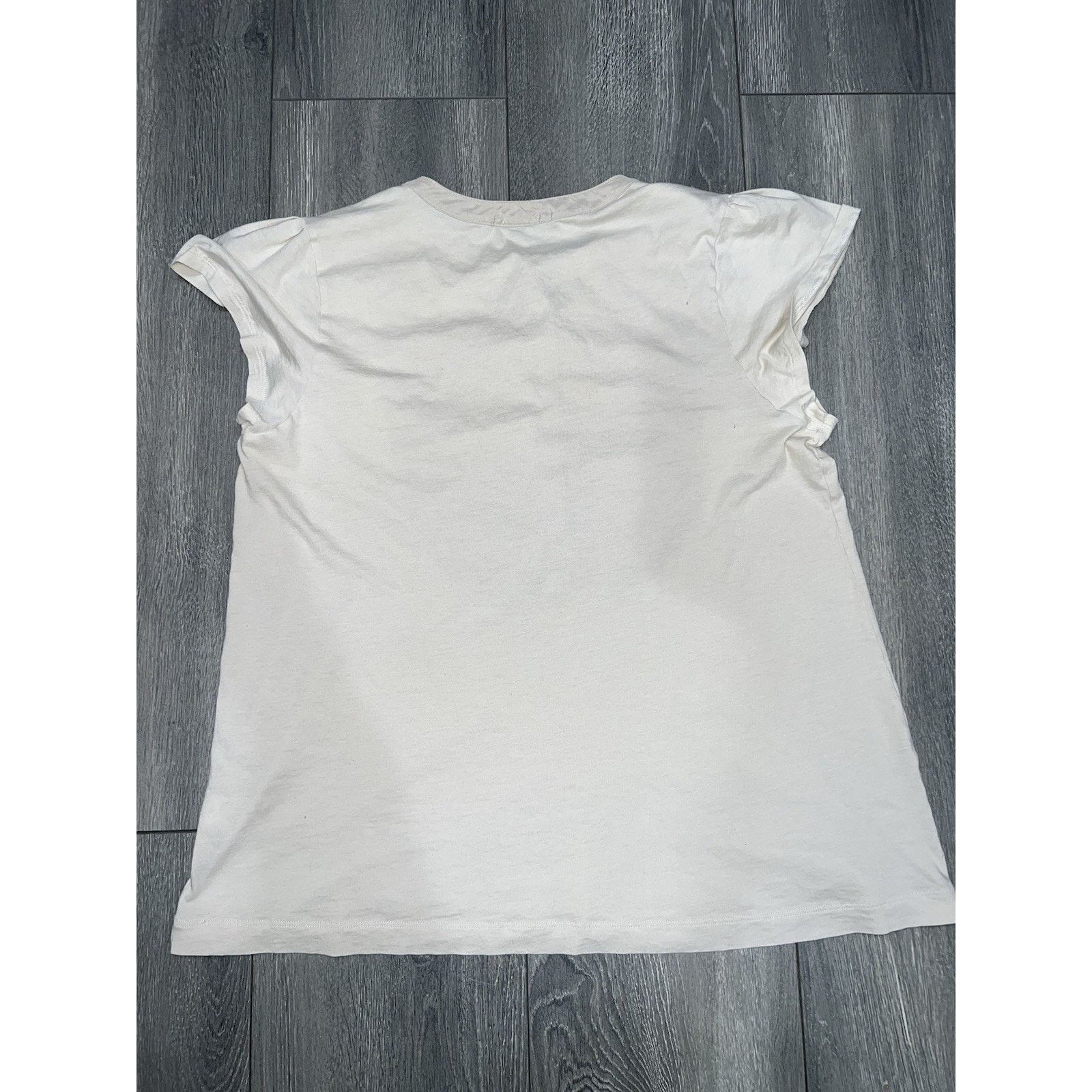 Theory Theory Women's Beige Sleeveles Silk & Tank Top Large A003176 Size L / US 10 / IT 46 - 6 Thumbnail