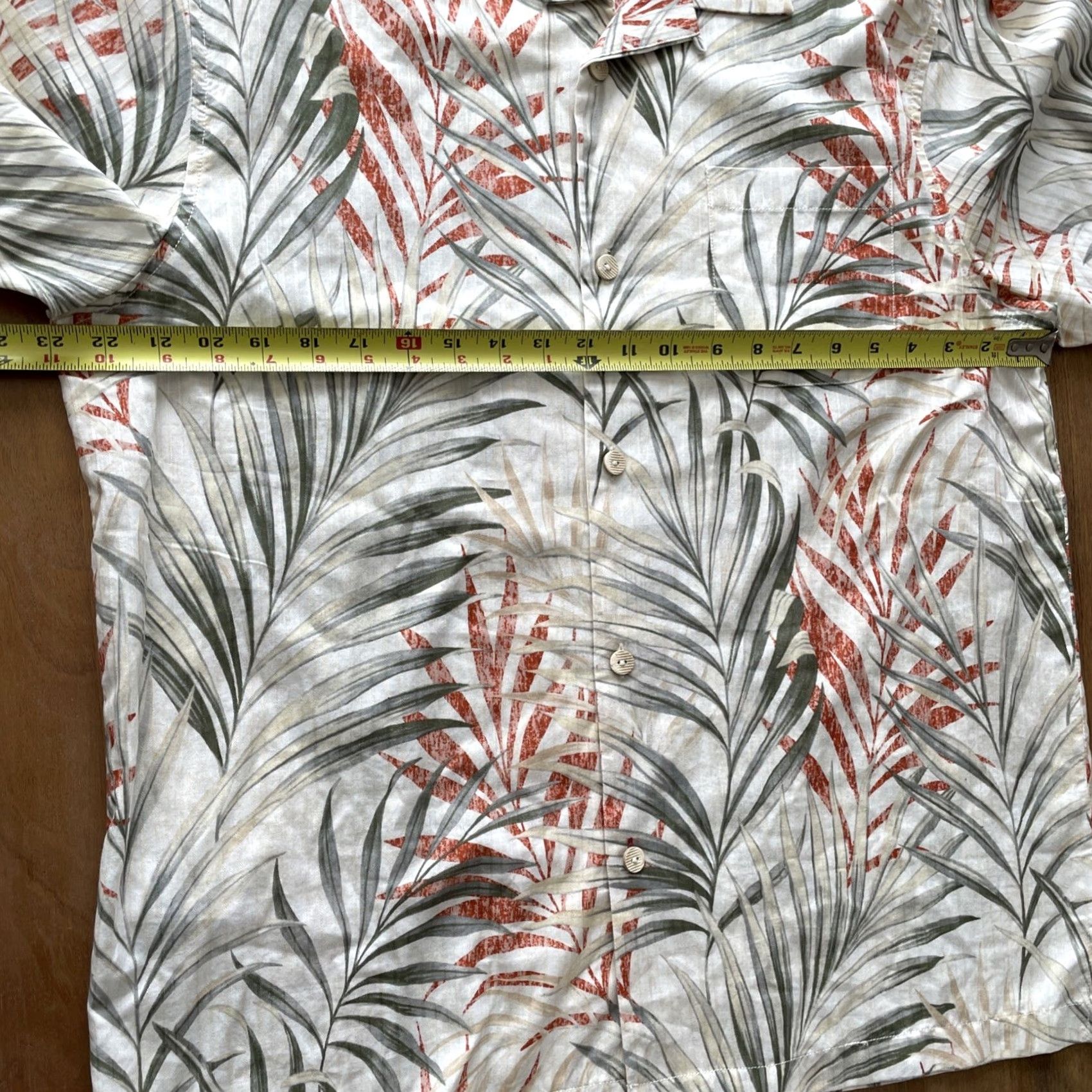 Tommy Bahama Tommy Bahama Hawaiian Shirt Mens Large Short Sleeve Button-Up Collared Leaf Floral Print Linen Silk Blend Multicolor Beach Tropical Coastal Lounge Size US L / EU 52-54 / 3 - 6 Thumbnail