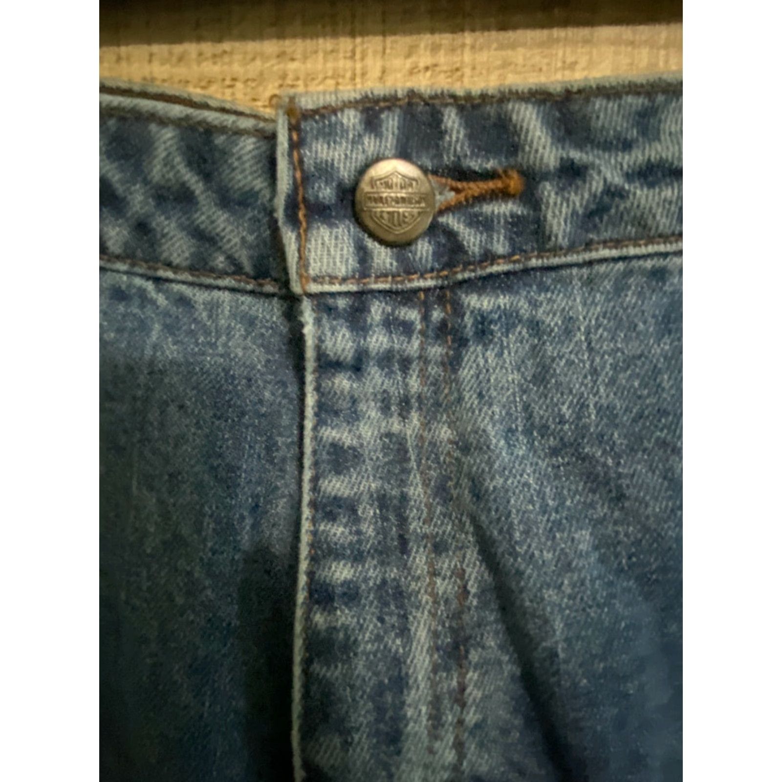 Harley Davidson VINTAGE Harley-Davidson Womens Jeans Bootcut 18 Regular Blue Acid Wash 18r Size Bottoms Mens? Size 40" / US 18 - 2 Thumbnail