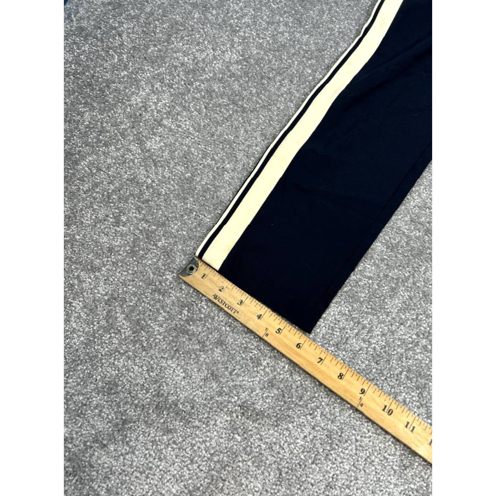 Vince Vince Women's Pants Ankle Blue Wool Stretch Side Stripe Mid Rise Straight Leg Size 26" / US 2 / IT 38 - 5 Thumbnail