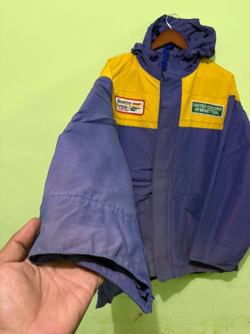 United Colors Of Benetton Vtg 90 United Color of Benetton Racing Team Jacket Big Logo Size US M / EU 48-50 / 2 - 2 Thumbnail