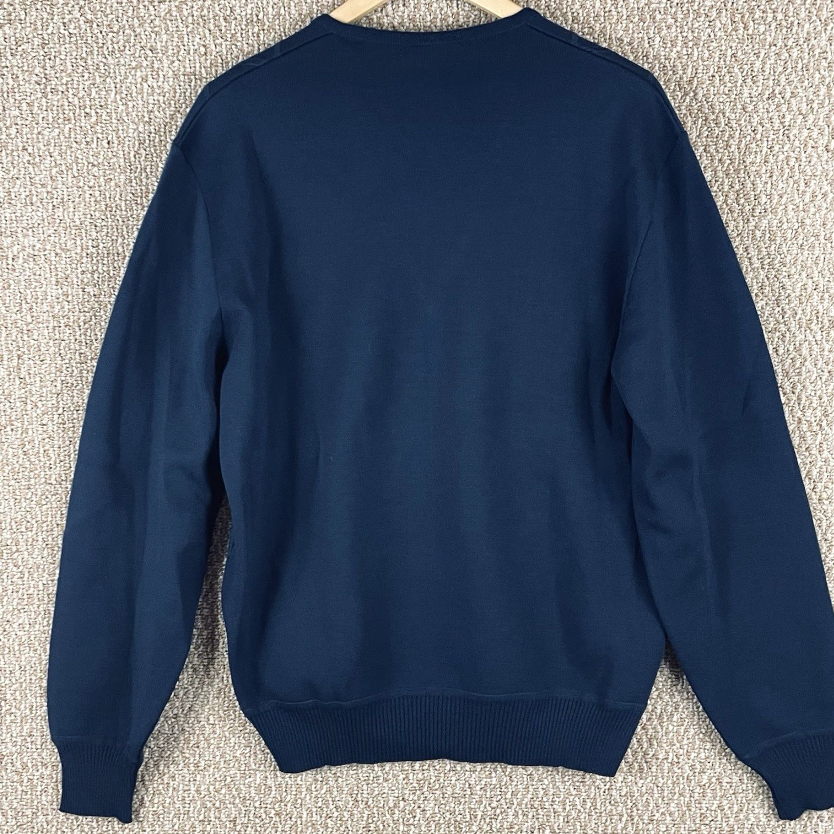 Zephyr VINTAGE St. Croix Sweater XL V-Neck Argyle Wool PullOver Men Blue 100% Wool T297 Size US XL / EU 56 / 4 - 5 Thumbnail