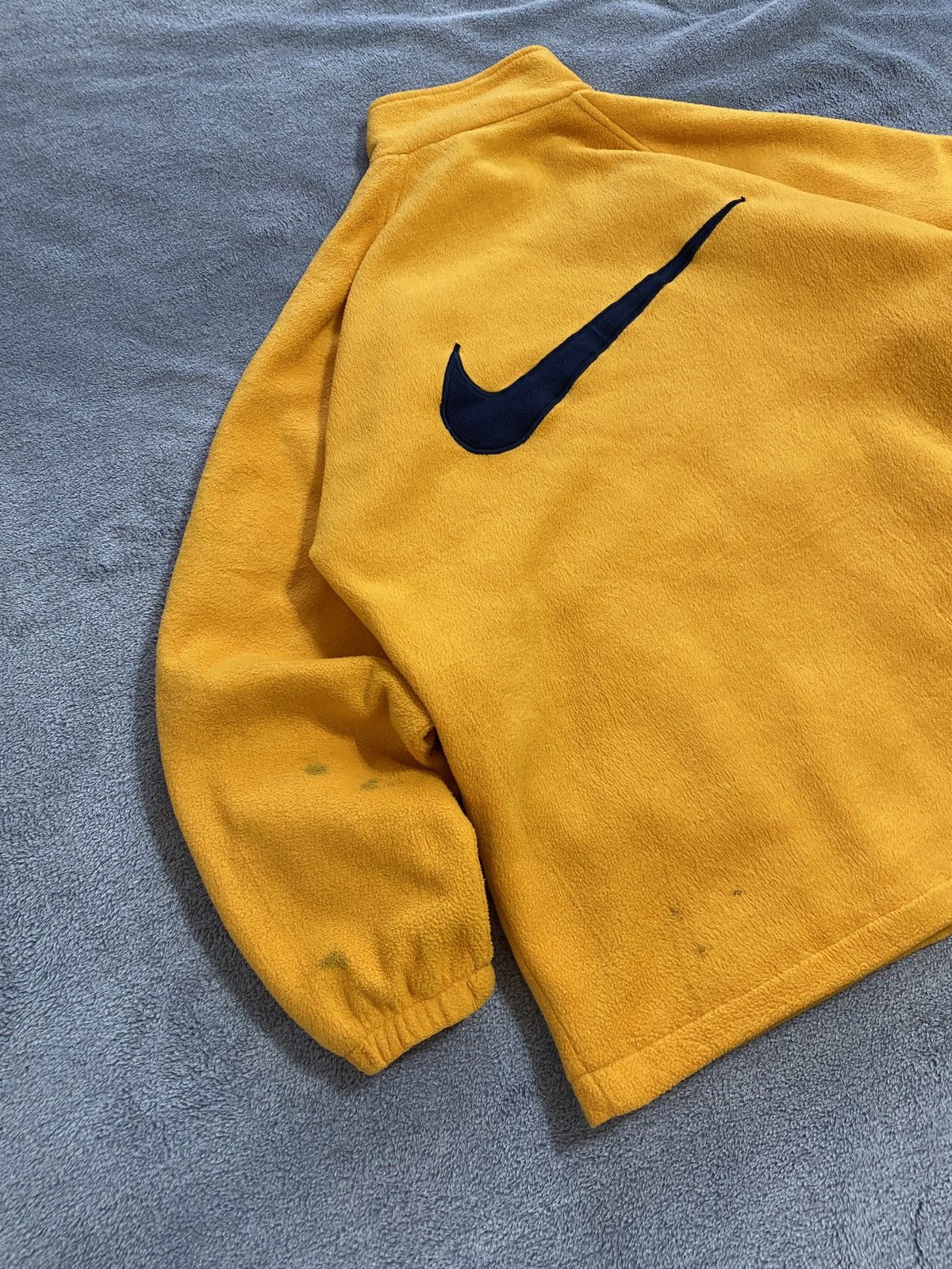 Nike Nike distressed vintage fleece big swoosh 90s Y2k Size US XL / EU 56 / 4 - 2 Thumbnail