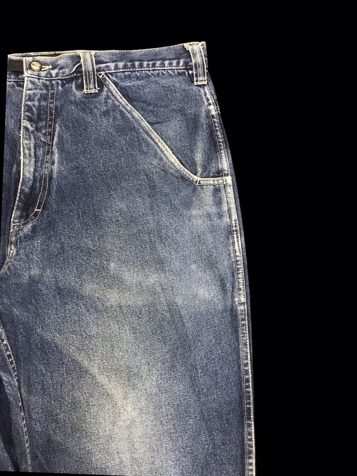 Vintage 🔥SUPER BAGGY🔥Vintage Johnny Blaze Baggy THRASHED DENIM F24 Size US 36 / EU 52 - 3 Thumbnail