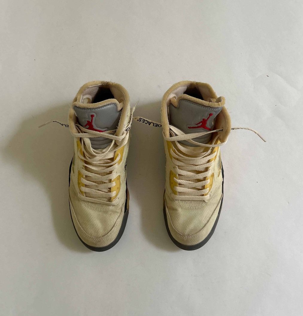 Nike × Off-White × Virgil Abloh Jordan 5 Off-White ‘sail’ size 9 Size US 9 / EU 42 - 3 Thumbnail