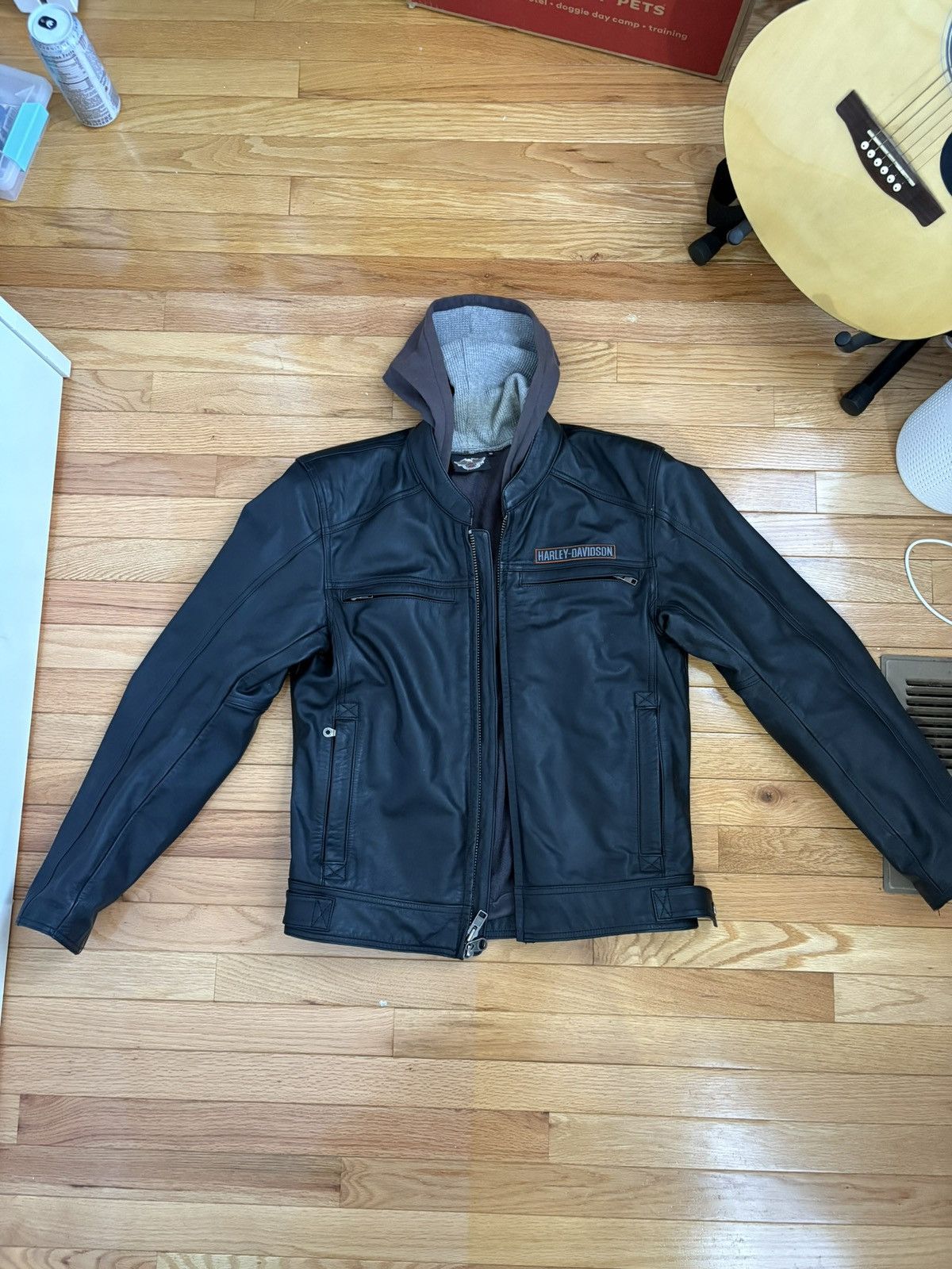 Harley Davidson Harley Davidson 2-in-1 Leather Hooded Jacket Size US S / EU 44-46 / 1 - 2 Thumbnail