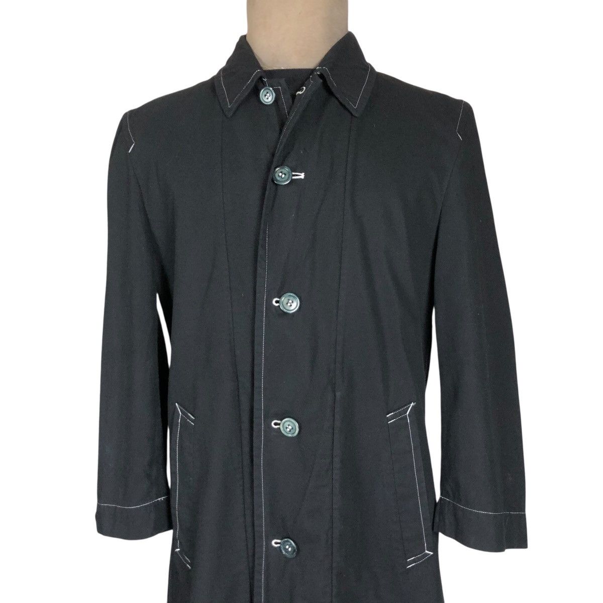 Comme des Garcons Homme Comme Des Garcons Homme S/S 1998 Rope Stitching Car Coat Size US M / EU 48-50 / 2 - 4 Thumbnail