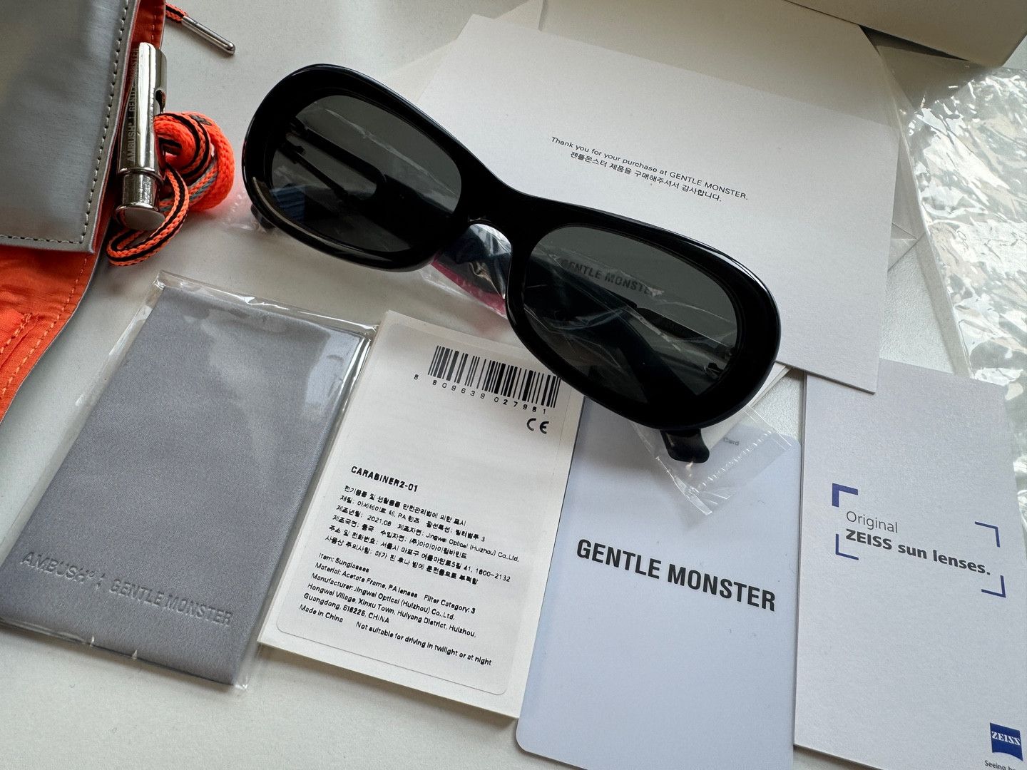 Ambush Design × Gentle Monster Gentle Monster x AMBUSH Carabiner 2 01 Sunglasses Size ONE SIZE - 4 Thumbnail