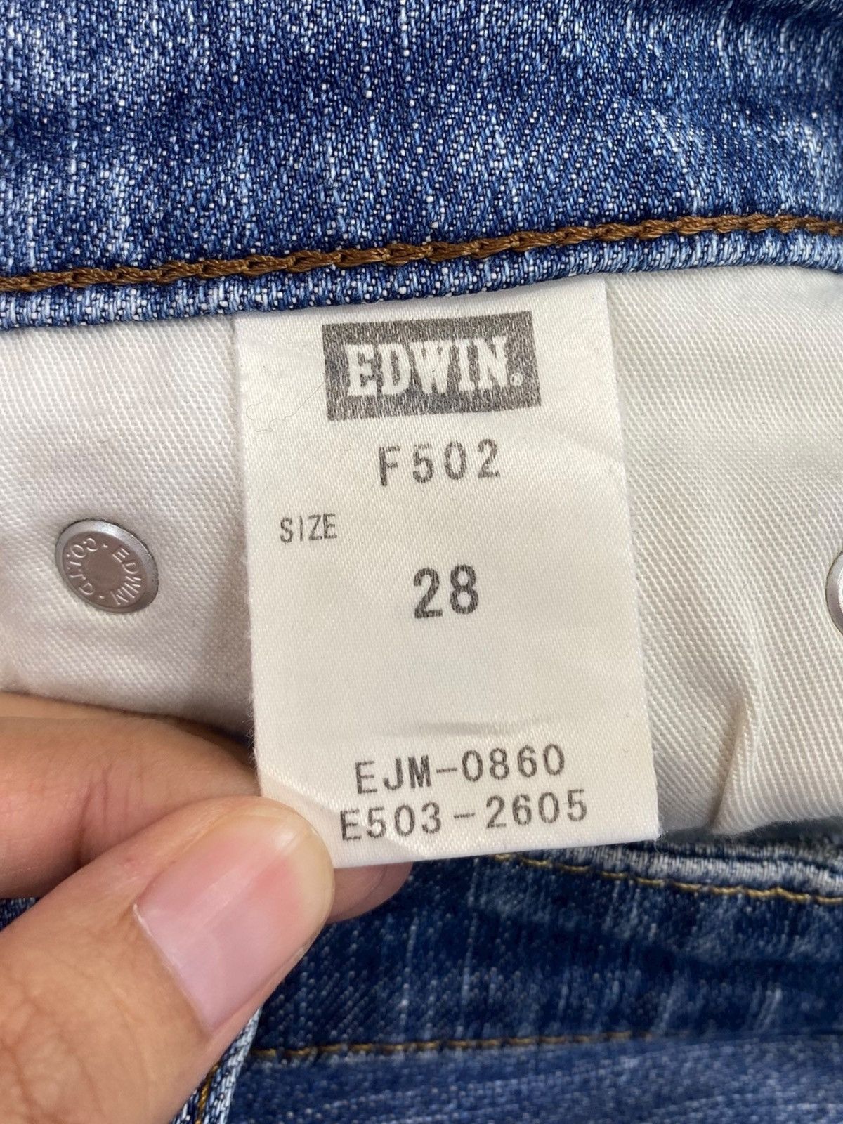 Edwin Edwin Faded Wash Style Straight Cut Jeans Size US 29 - 11 Thumbnail