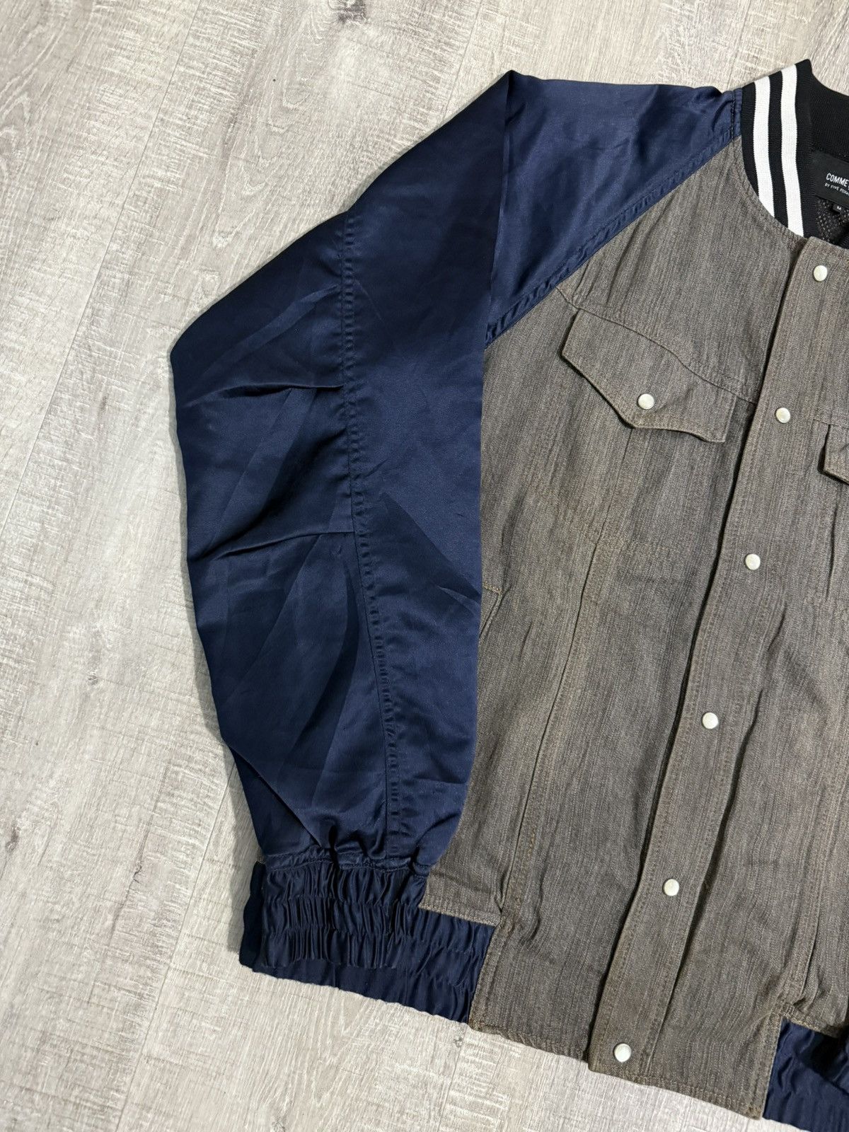 Comme Ca Ism Comme ca ism by five Foxes co.ltd varsity satin denim jacket Size US M / EU 48-50 / 2 - 4 Thumbnail