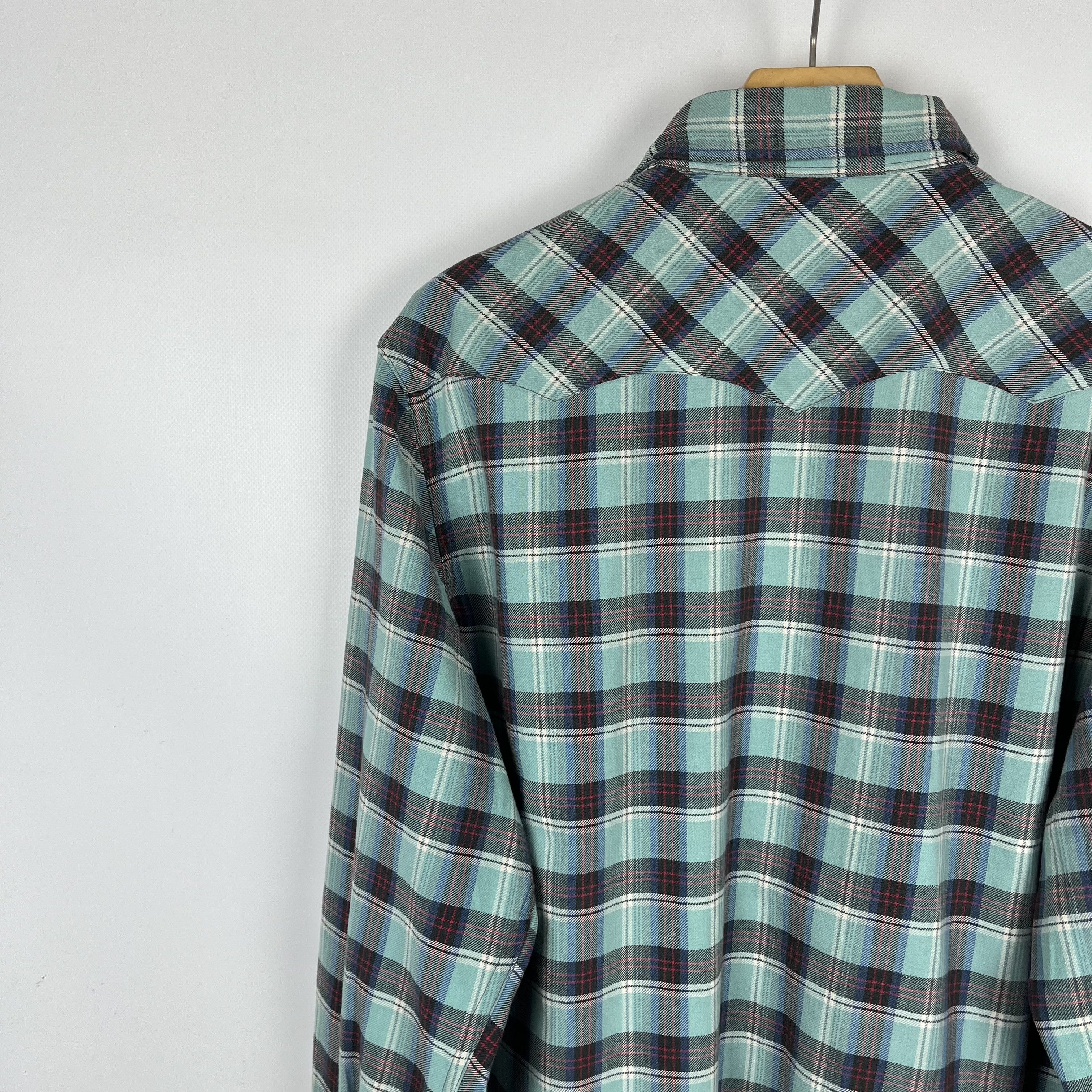 RRL Ralph Lauren RRL Ralph Lauren Western Checkered Long Sleeve Shirt Size US XL / EU 56 / 4 - 21 Thumbnail