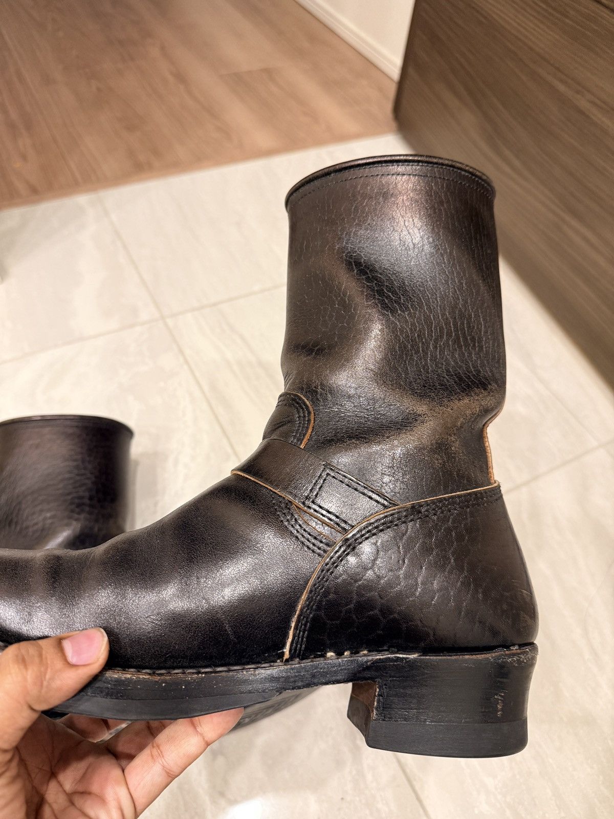 John Lofgren John Lofgren Wabash Engineer Boots – Shinki Hikaku Horsebutt Size US 8.5 / EU 41-42 - 4 Thumbnail