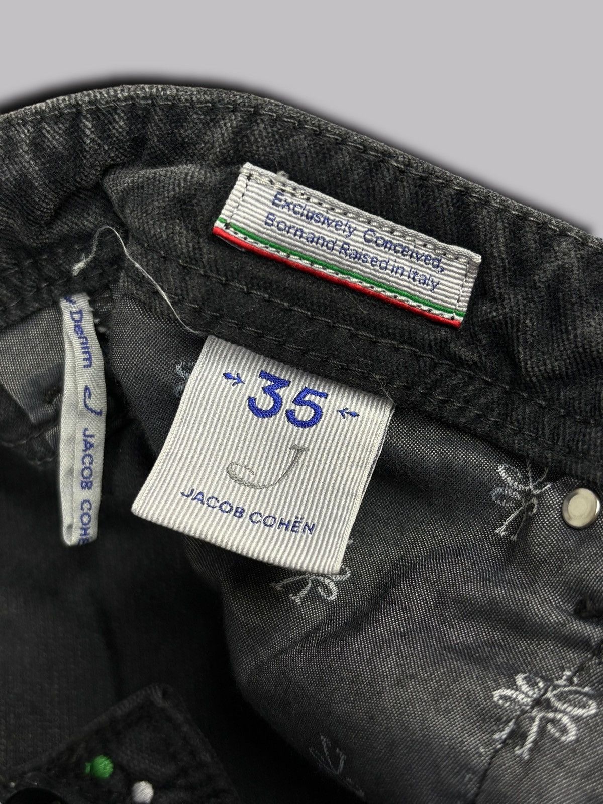 Jacob Cohen Jacob Cohen 622 Style Italian Designer Pants Like Velour Size US 35 - 22 Thumbnail