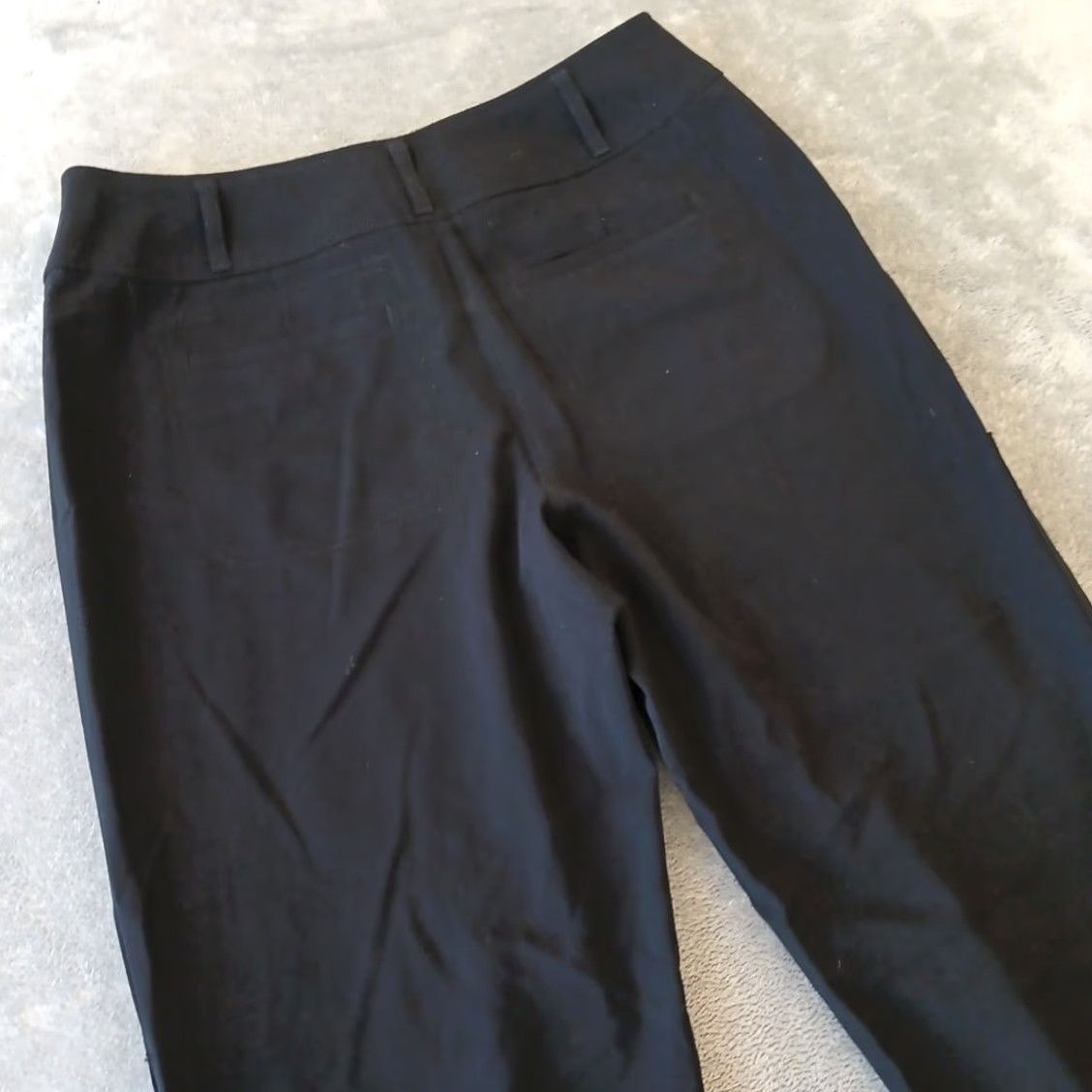 Vintage Chico's Pants Womens Size 0 Ankle Straight Leg 29x31 Black Mid Rise Regular Inseam 31"} Size 25" / US 0 / IT 36 - 7 Thumbnail