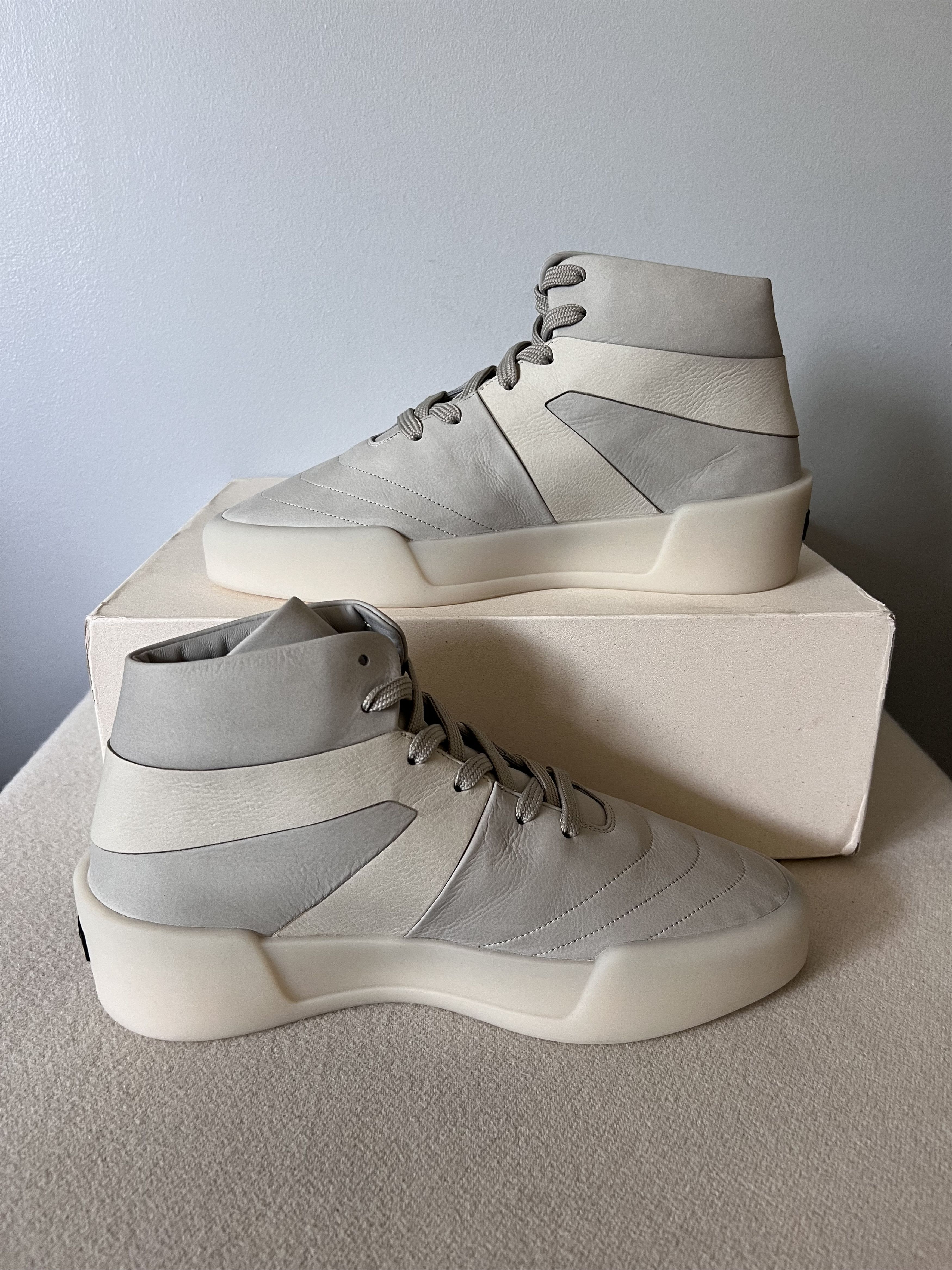 Fear of God Fear of God Basketball High Top Sneakers in Light Gray Size US 12 / EU 45 - 3 Thumbnail