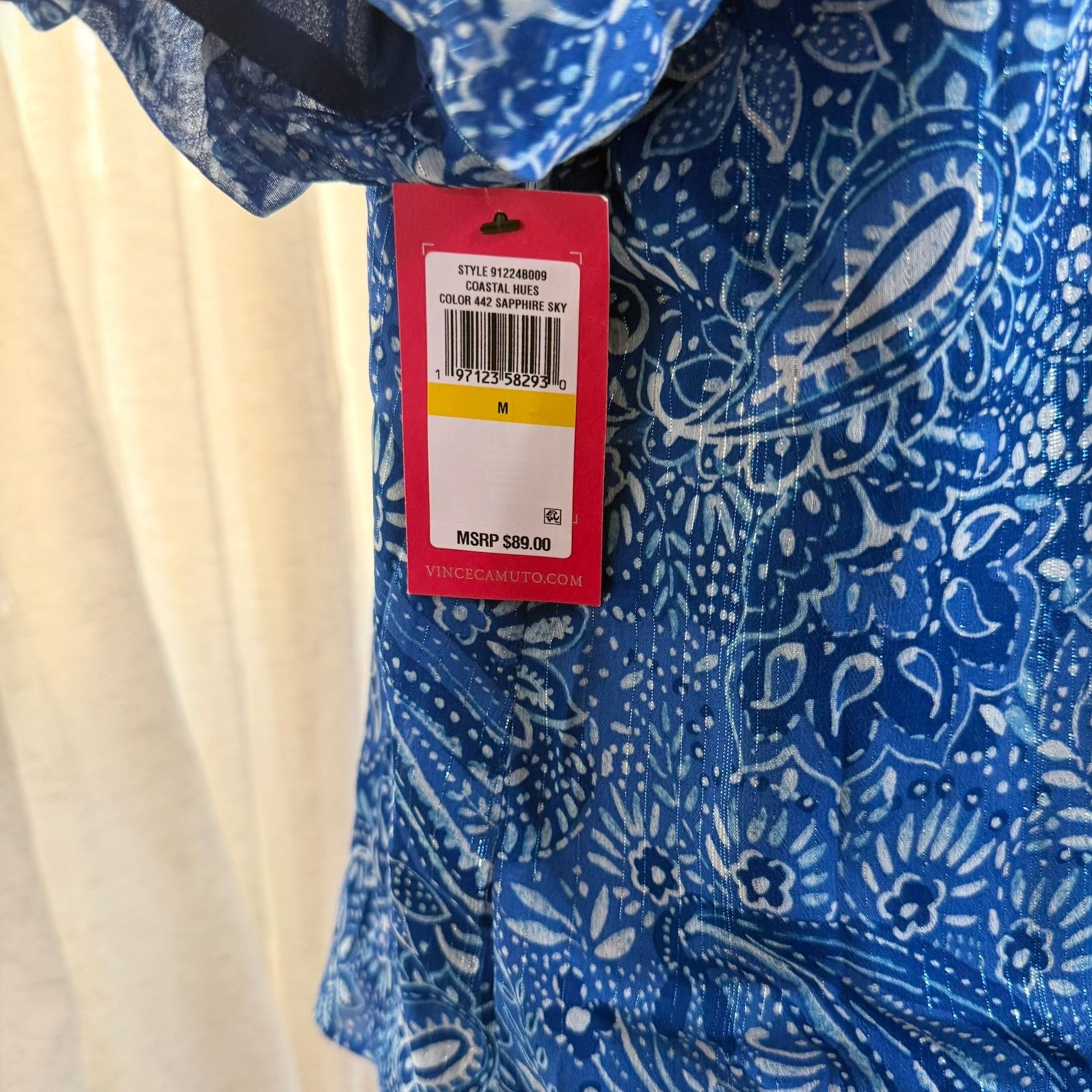 Vince Camuto Vince Camuto Paisley Blouse | Sz M, NWT Size M / US 6-8 / IT 42-44 - 7 Thumbnail