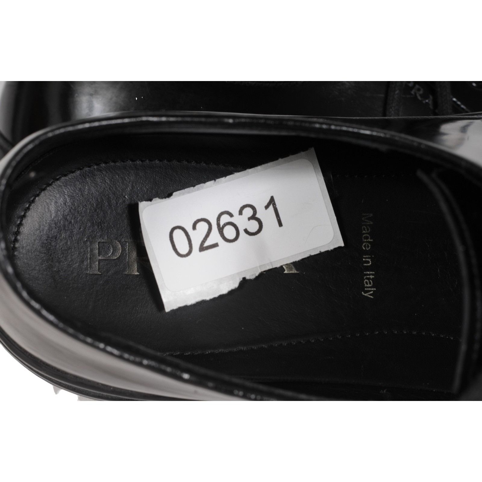 Prada Black Leather Oxford Chunky Derby - 02631 Size US 10.5 / EU 43-44 - 14 Thumbnail