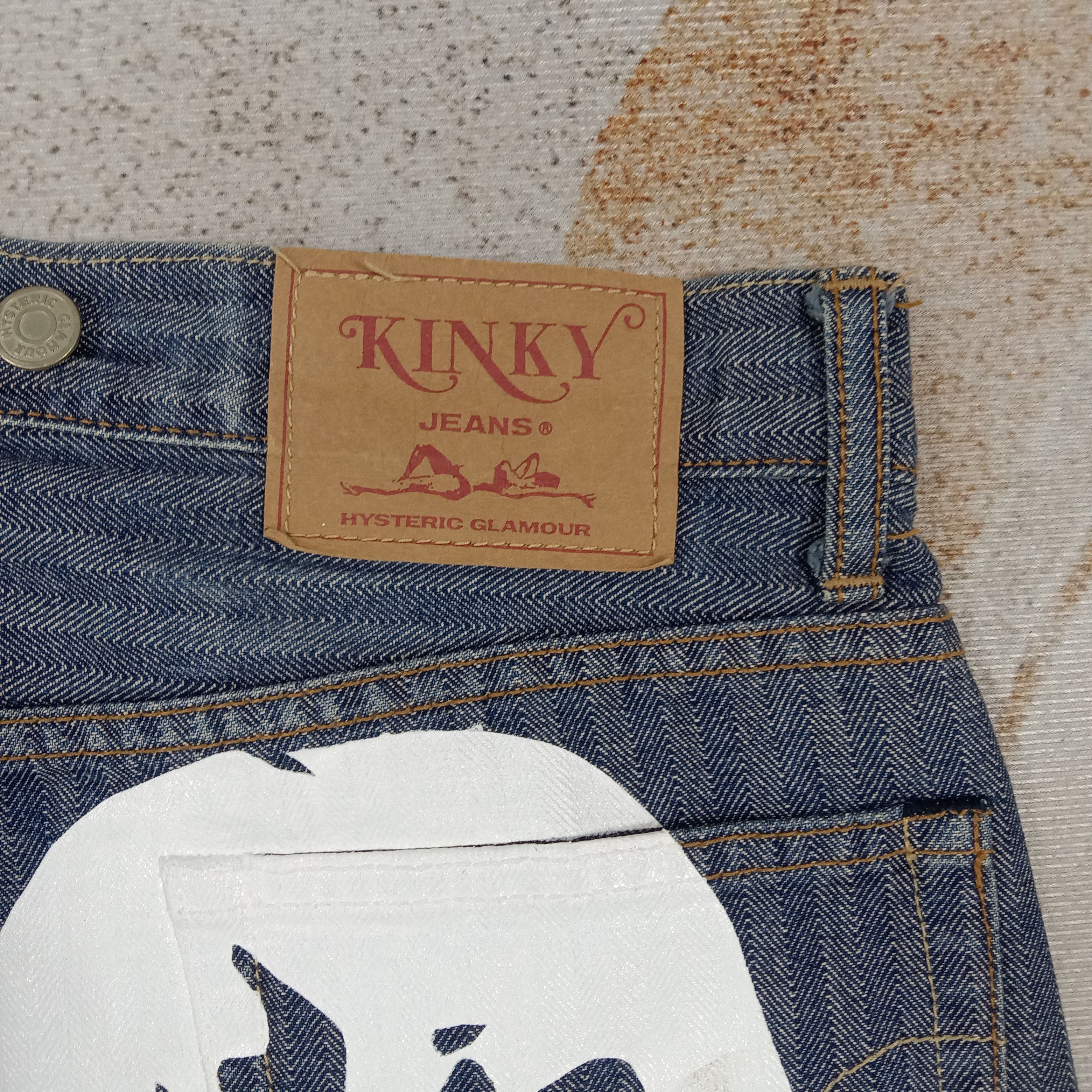 Hysteric Glamour Hysteric Glamour Kinky Stripes Denim Jeans C280N31 Size US 32 / EU 48 - 3 Thumbnail