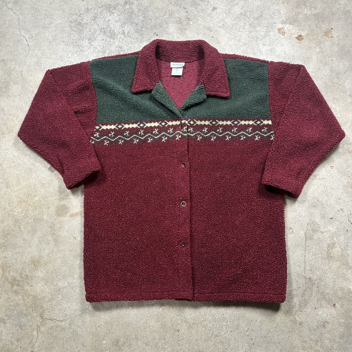 Vintage Vintage 80s Tapemeasure Aztec Southwestern Button Up Fleece Size US L / EU 52-54 / 3 - 1 Thumbnail