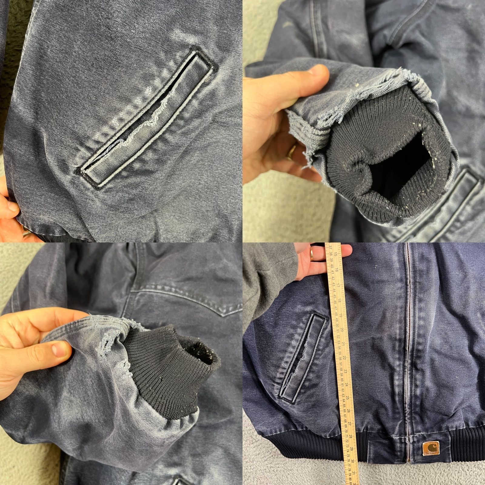 Carhartt VTG Carhartt J14 MDT Santa Fe Jacket Men's Navy Quilted Workwear Coat 2XL Size US XXL / EU 58 / 5 - 9 Thumbnail