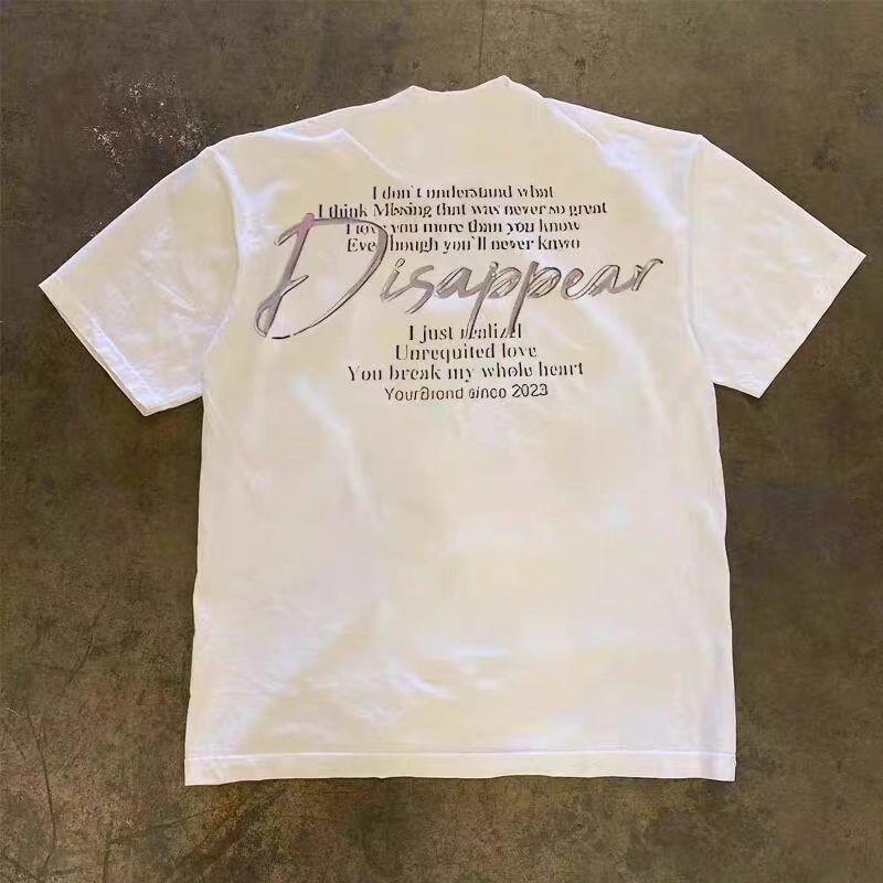 Japanese Brand White casual retro eye print cotton t-shirt Size US M / EU 48-50 / 2 - 2 Thumbnail
