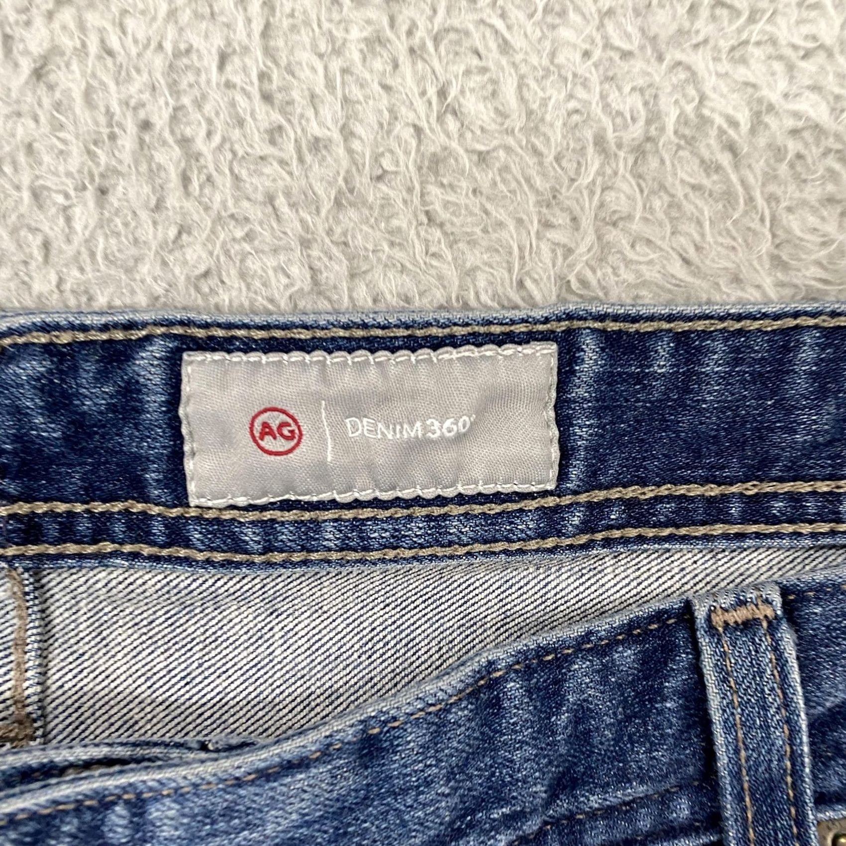 Denime AG Adriano Goldschmied Everett Jeans Slim Straight Denim 360° Blue Mens 40x34 Clothing, Cotton Blend, 40 in Waist, 34 in Inseam, Regular Size US 40 / EU 56 - 6 Thumbnail