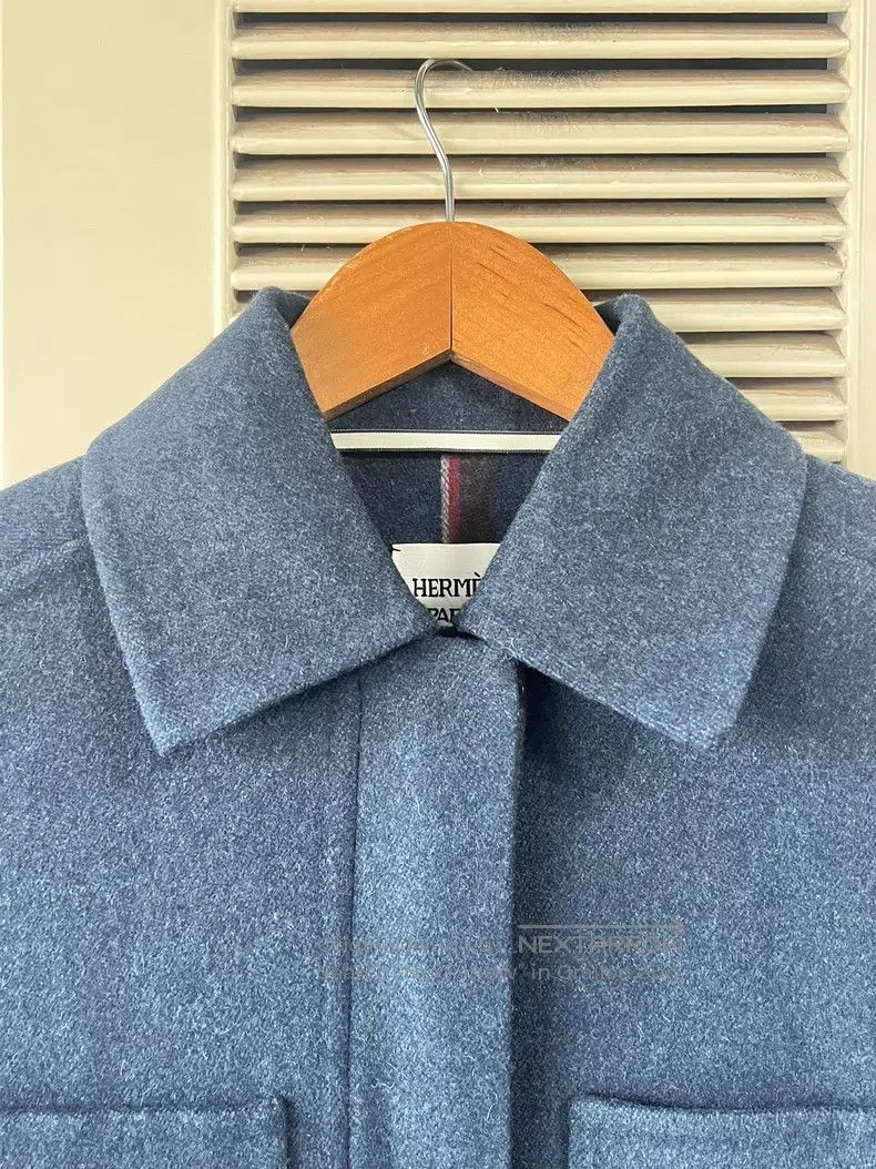 Hermes Hermes Women's Wool Tweed Coat Size XXS / US 00 / IT 34 - 3 Thumbnail