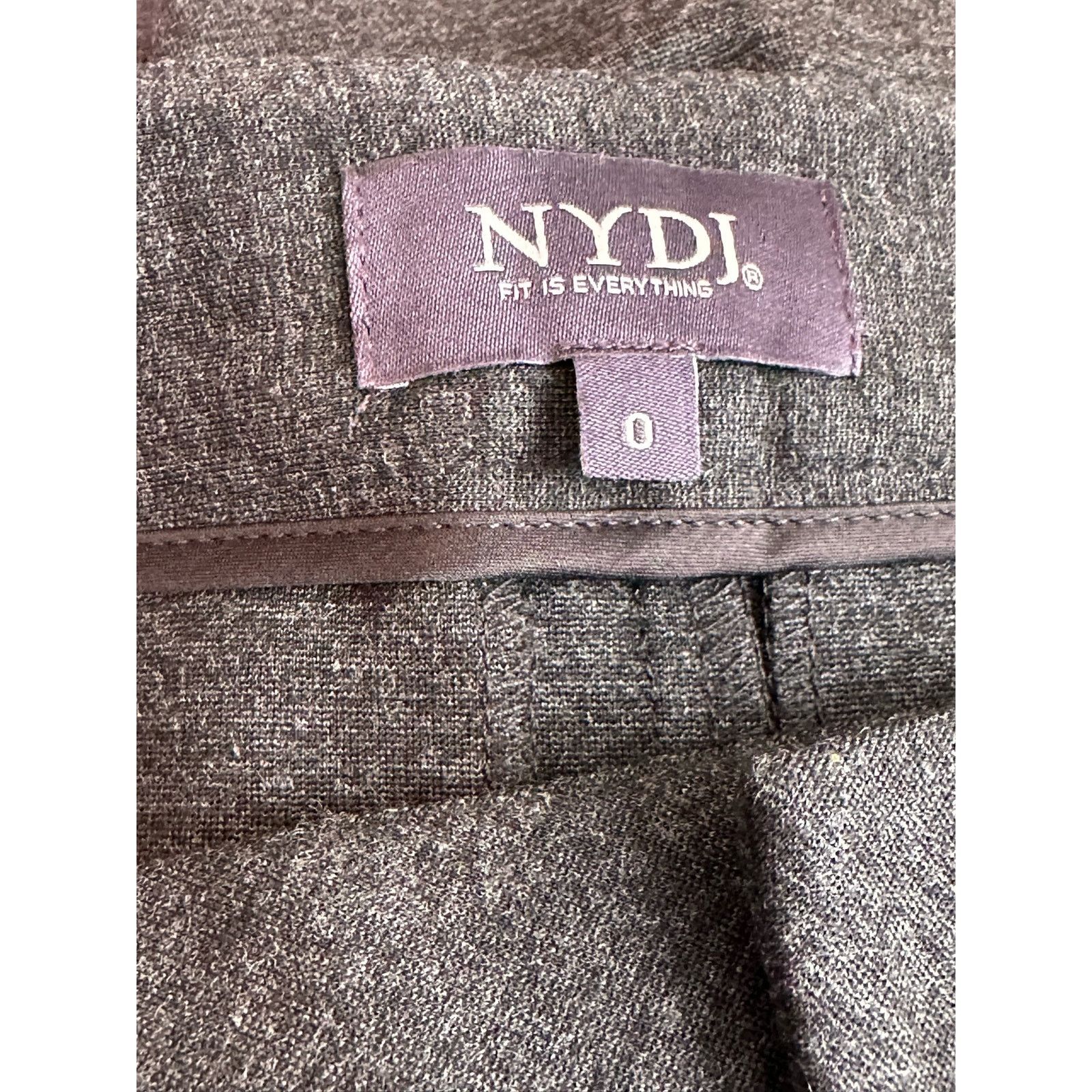 NYDJ NYDJ Charcoal Lift Tuck straight legs pants size 0 Size 25" / US 0 / IT 36 - 3 Thumbnail