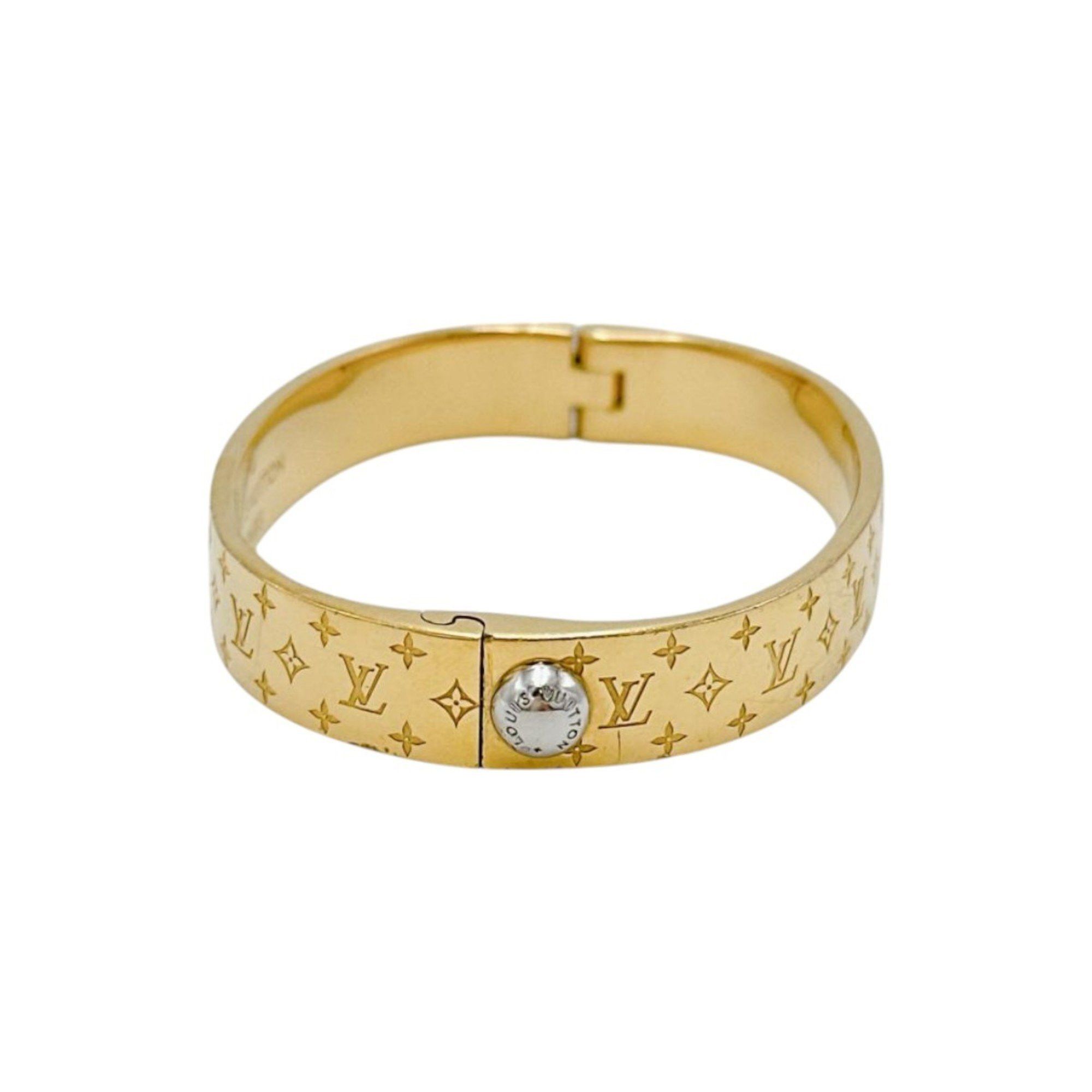 Louis Vuitton Louis Vuitton Bracelet Cuff Nanogram Monogram Size S M00251 Gold Size ONE SIZE - 1 Thumbnail