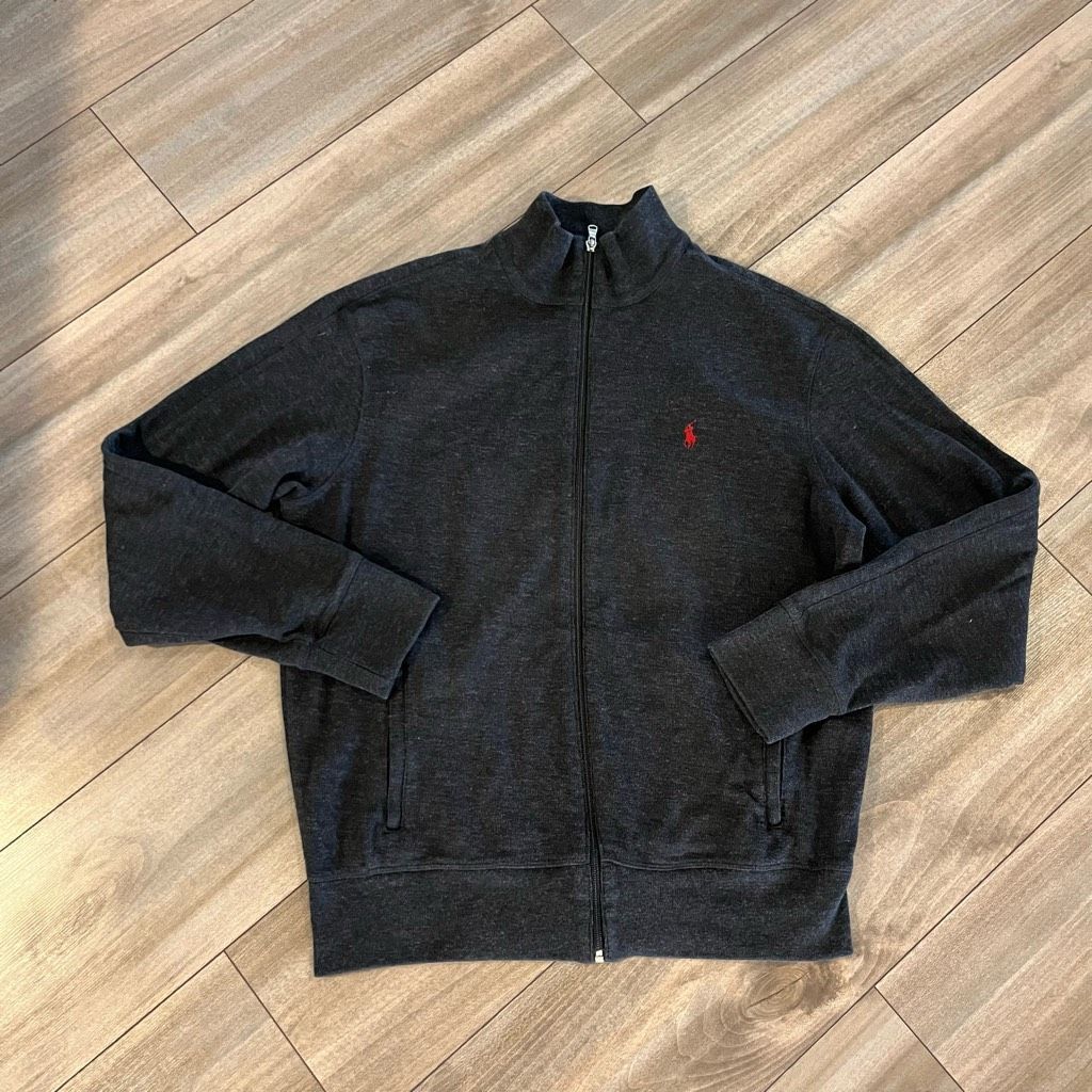 Polo Ralph Lauren Polo Ralph Lauren Grey Athletic Zipup Jacket Men Large Size US L / EU 52-54 / 3 - 1 Thumbnail