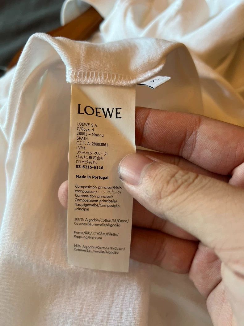 Loewe LOEWE Pasta printed cotton knit round neck short sleeve T- Size US XL / EU 56 / 4 - 4 Thumbnail