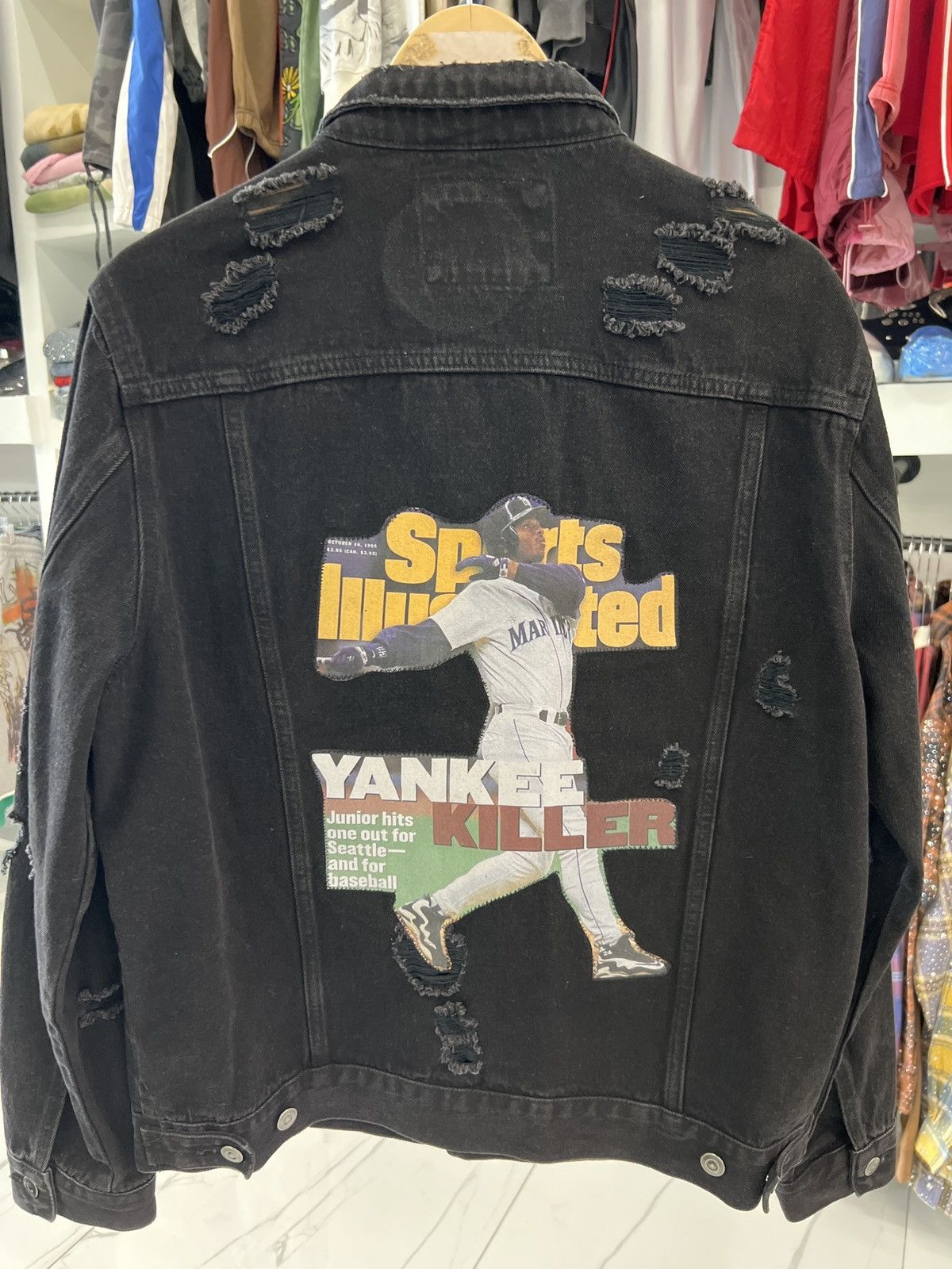 Other Seattle Mariners Blk Denim Jacket Size US M / EU 48-50 / 2 - 2 Thumbnail