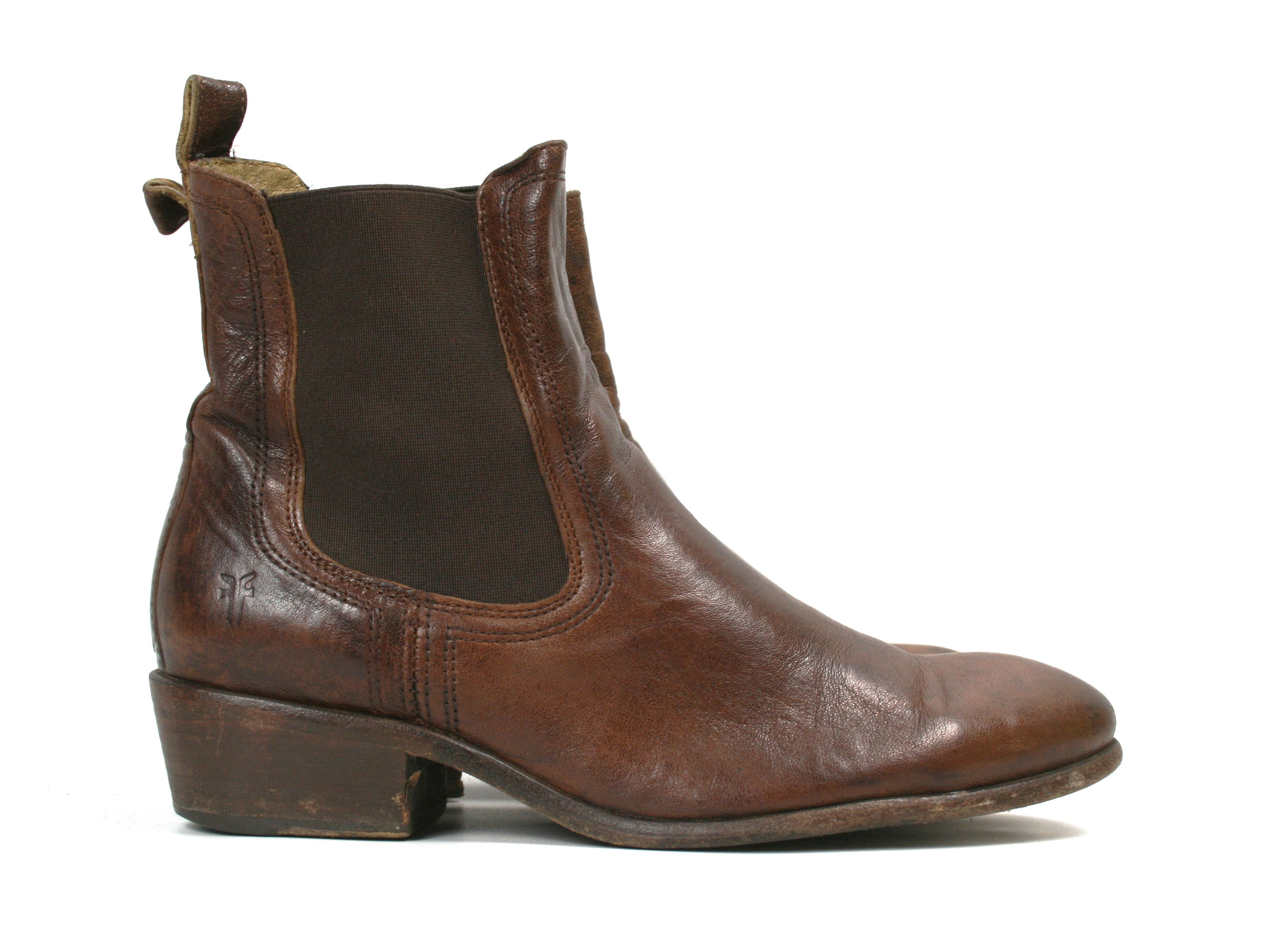 Frye Carson Leather Ankle Cowboy Boots Size US 9.5 / IT 39.5 - 3 Thumbnail