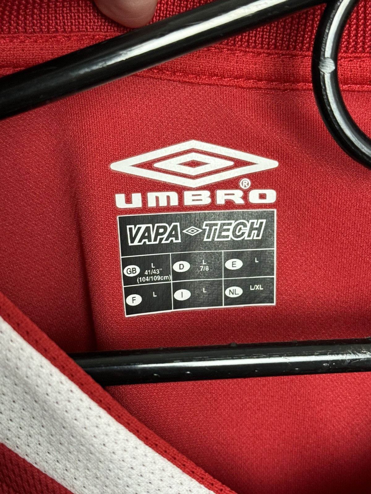Umbro Nottingham Forest 02/03 Home Football Long Sleeve Jersey Size US L / EU 52-54 / 3 - 12 Thumbnail