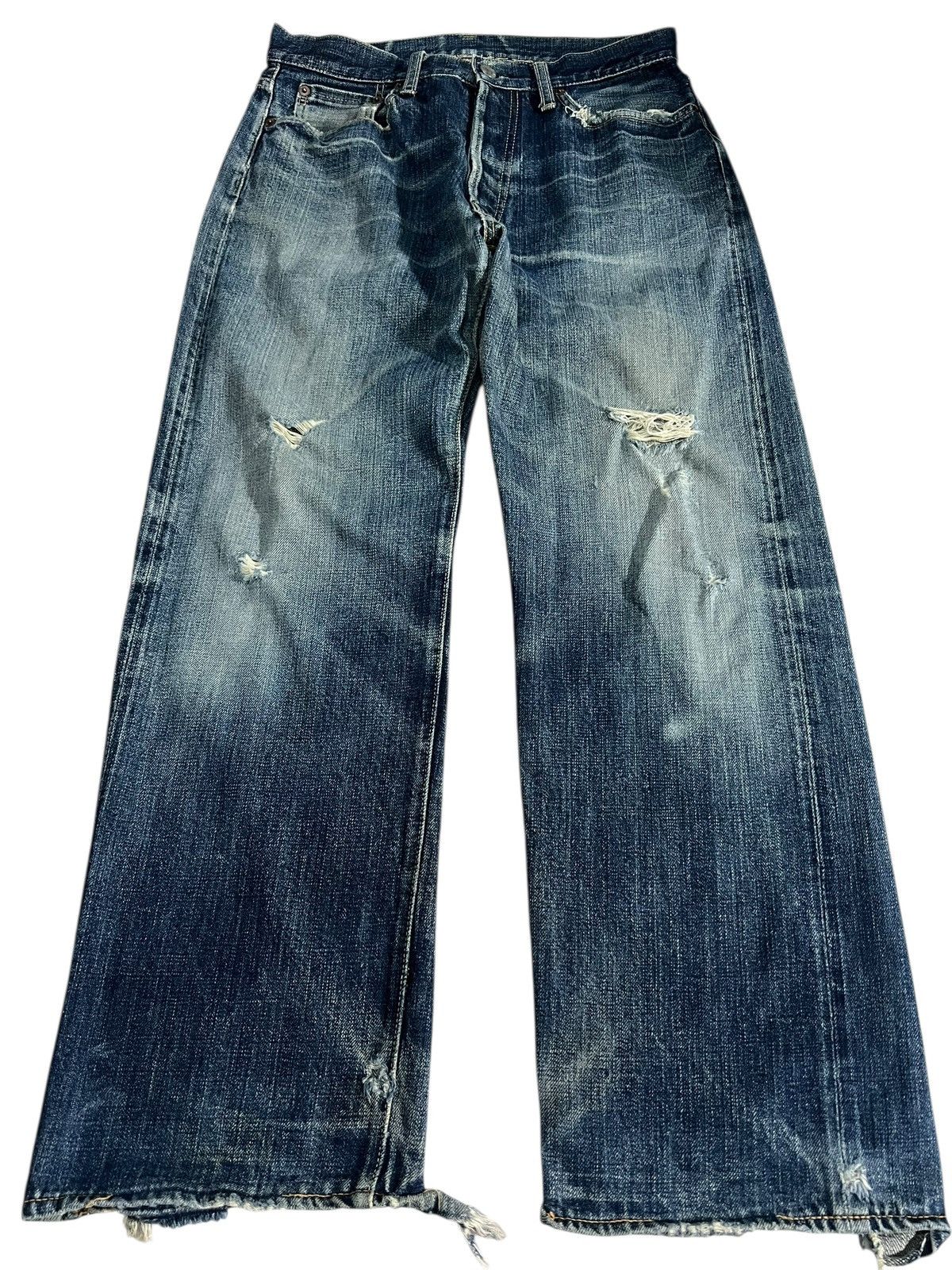 OMNIGOD Vintage Selvedge Omnigod Distress Faded Jean Size US 29 - 1 Thumbnail
