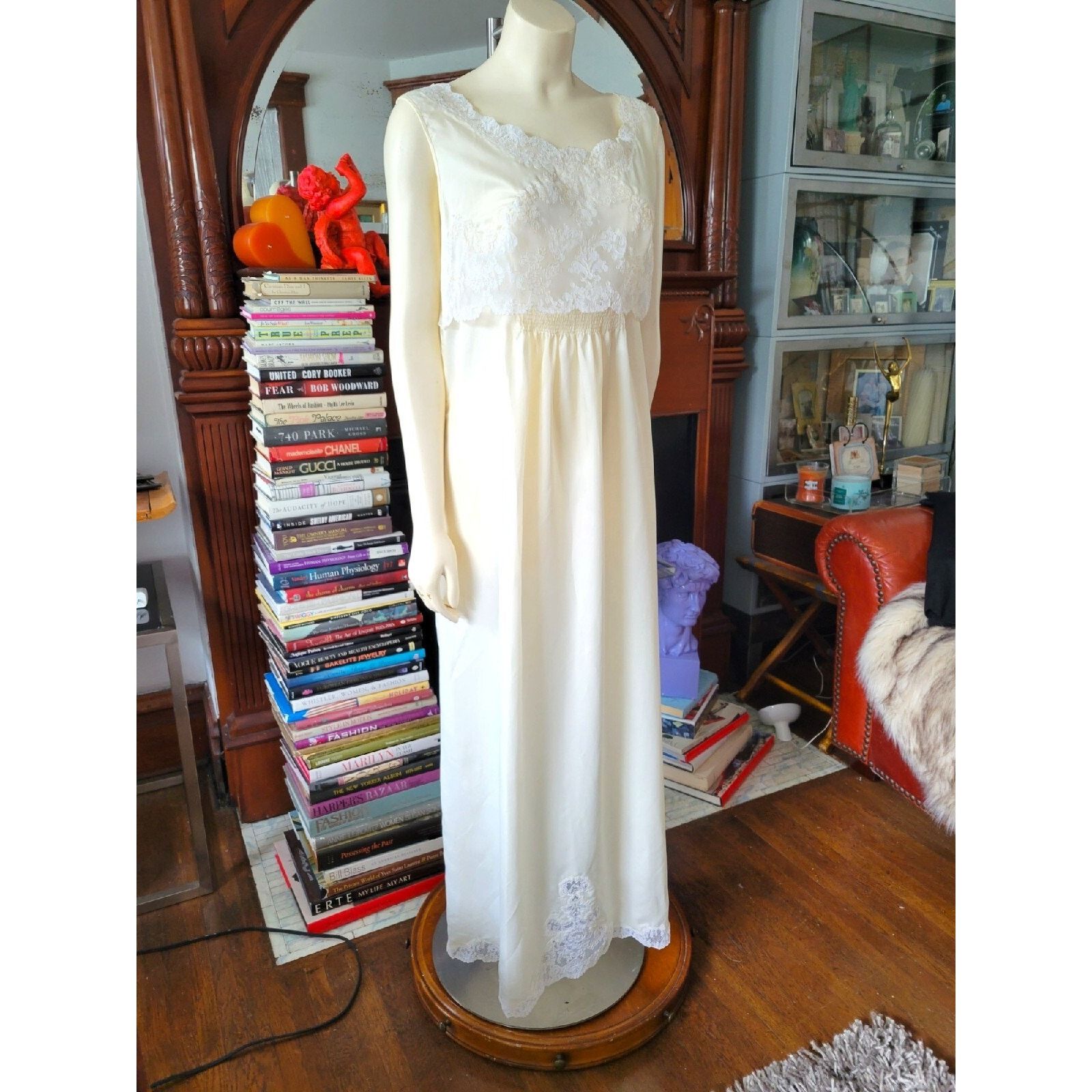 Dior Vintage Christian Dior Silk Blend Nightgown W Lace Size 36 Size ONE SIZE - 10 Thumbnail