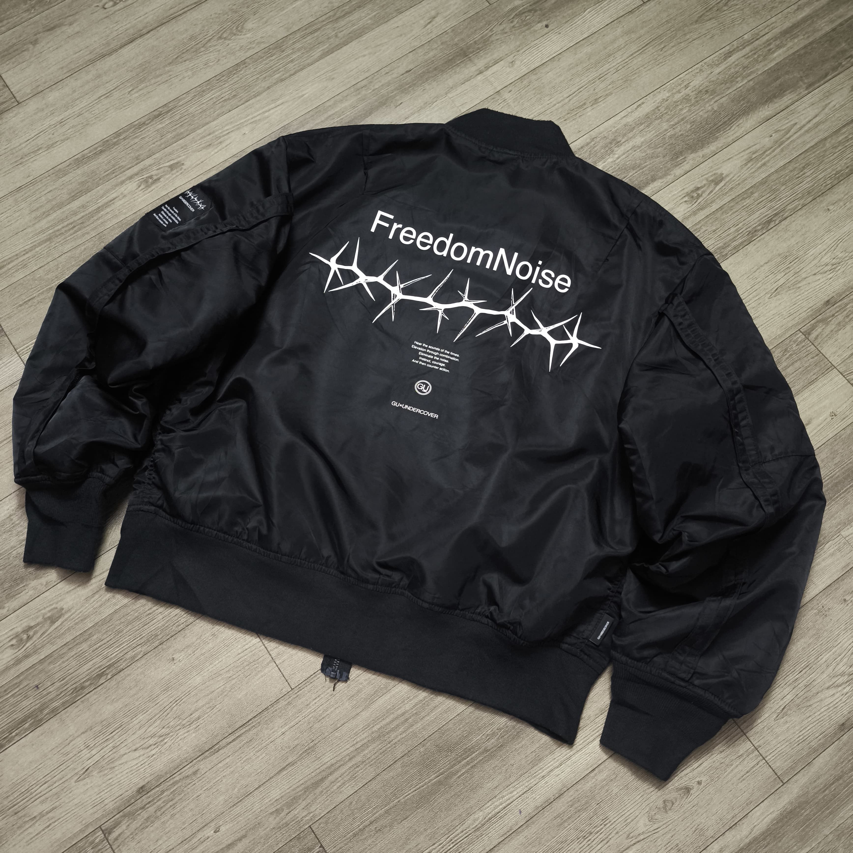GU × Undercover Undercover GU Freedom Noise MA-1 Bomber Jacket Size US M / EU 48-50 / 2 - 6 Thumbnail