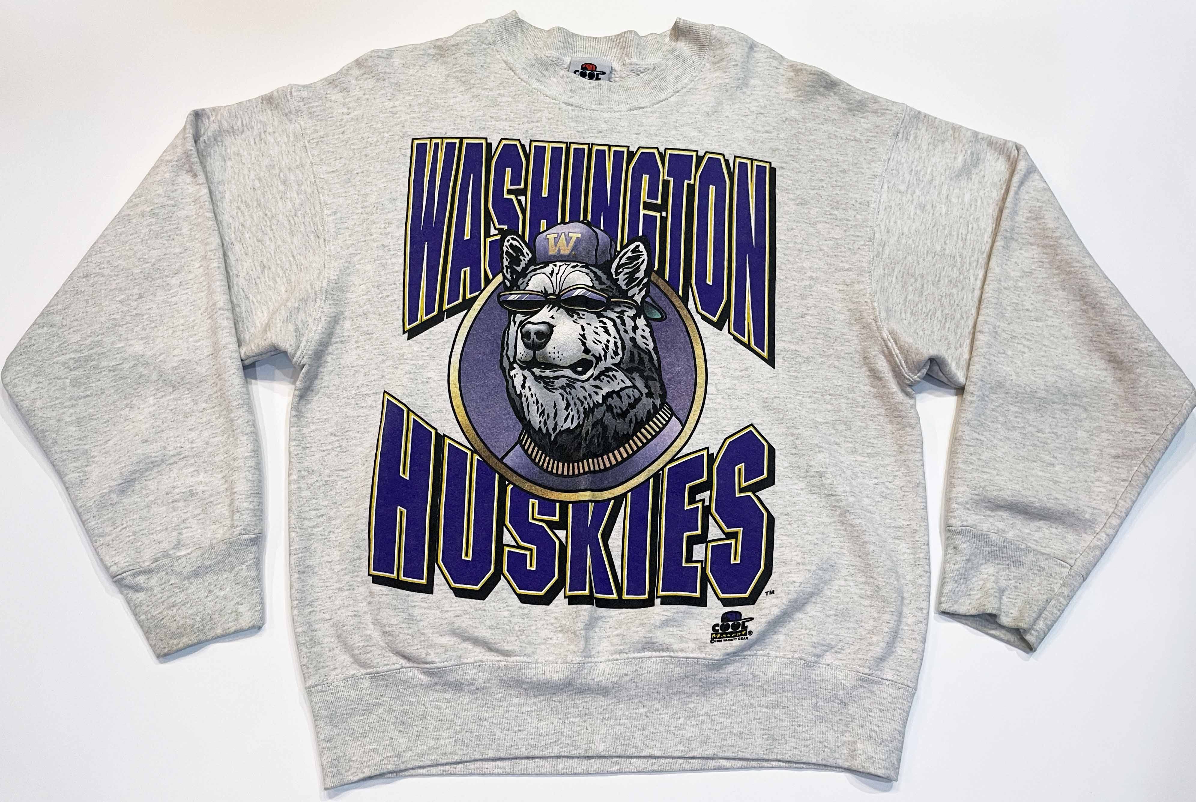 NCAA × Vintage Vintage 1996 NCAA Washington Huskies Crewneck Sweatshirt Size US L / EU 52-54 / 3 - 1 Thumbnail