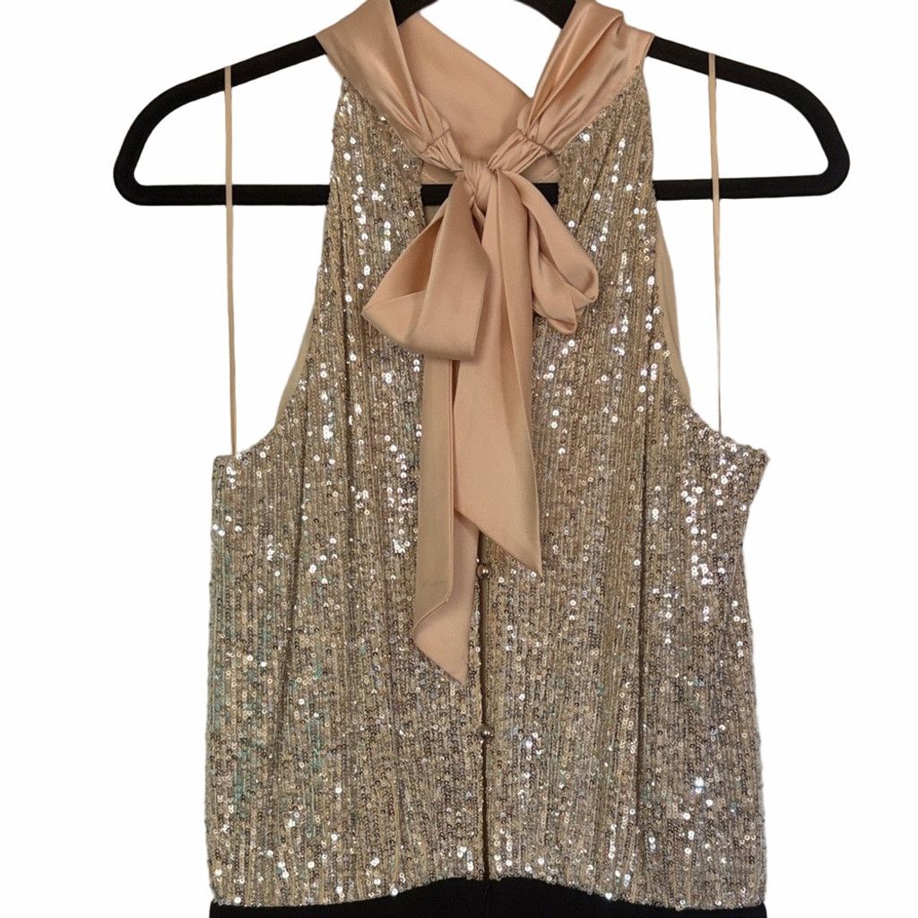 Ramy Brook Ramy Brook Sequin Halter Jumpsuit | EUC | Sz 6 Size 28" / US 6 / IT 42 - 5 Thumbnail