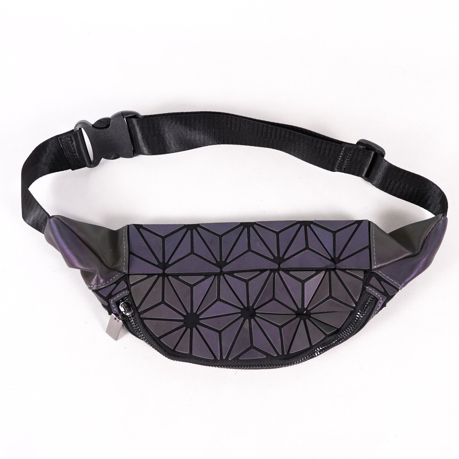 Other Iridescent Geometric Holo Luminous Fanny Pack Waist Bag Size ONE SIZE - 2 Thumbnail