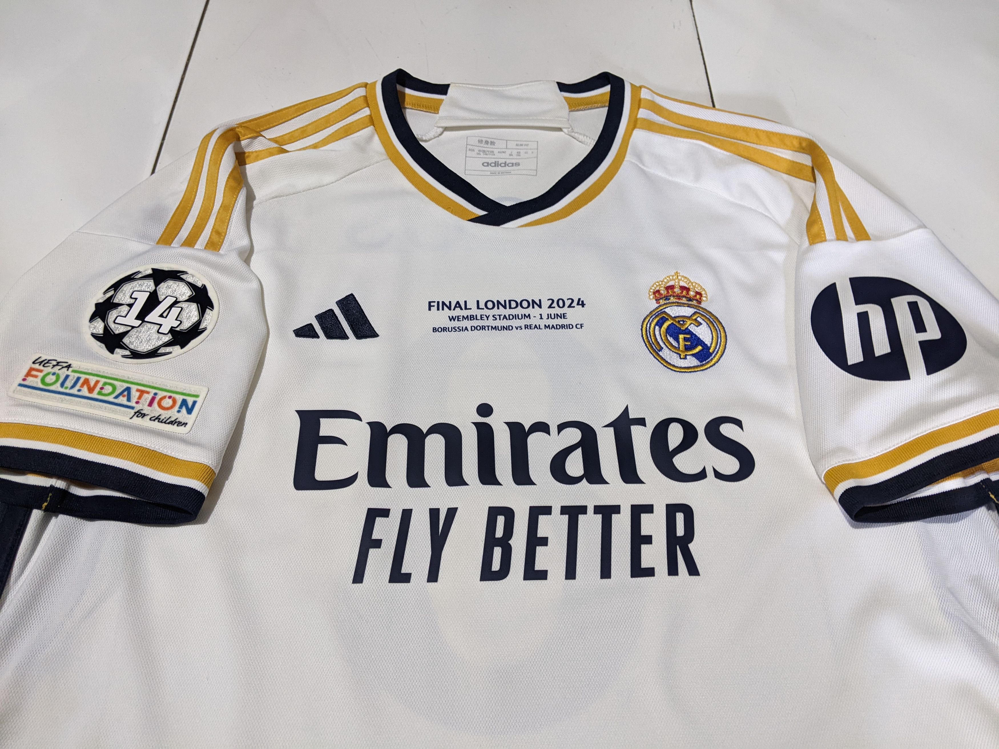 Adidas Real Madrid Final London 2024 Home Jersey Toni Kroos 8 Size US XL / EU 56 / 4 - 4 Thumbnail