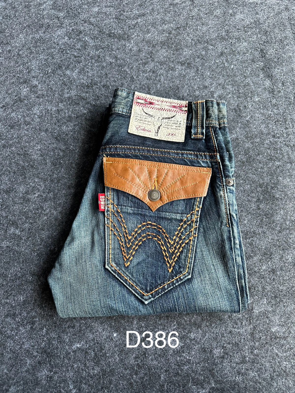 If Six Was Nine Edwin Exclusive Vintage Flare Bulls Head Denim W28 D386 Size US 28 / EU 44 - 17 Thumbnail